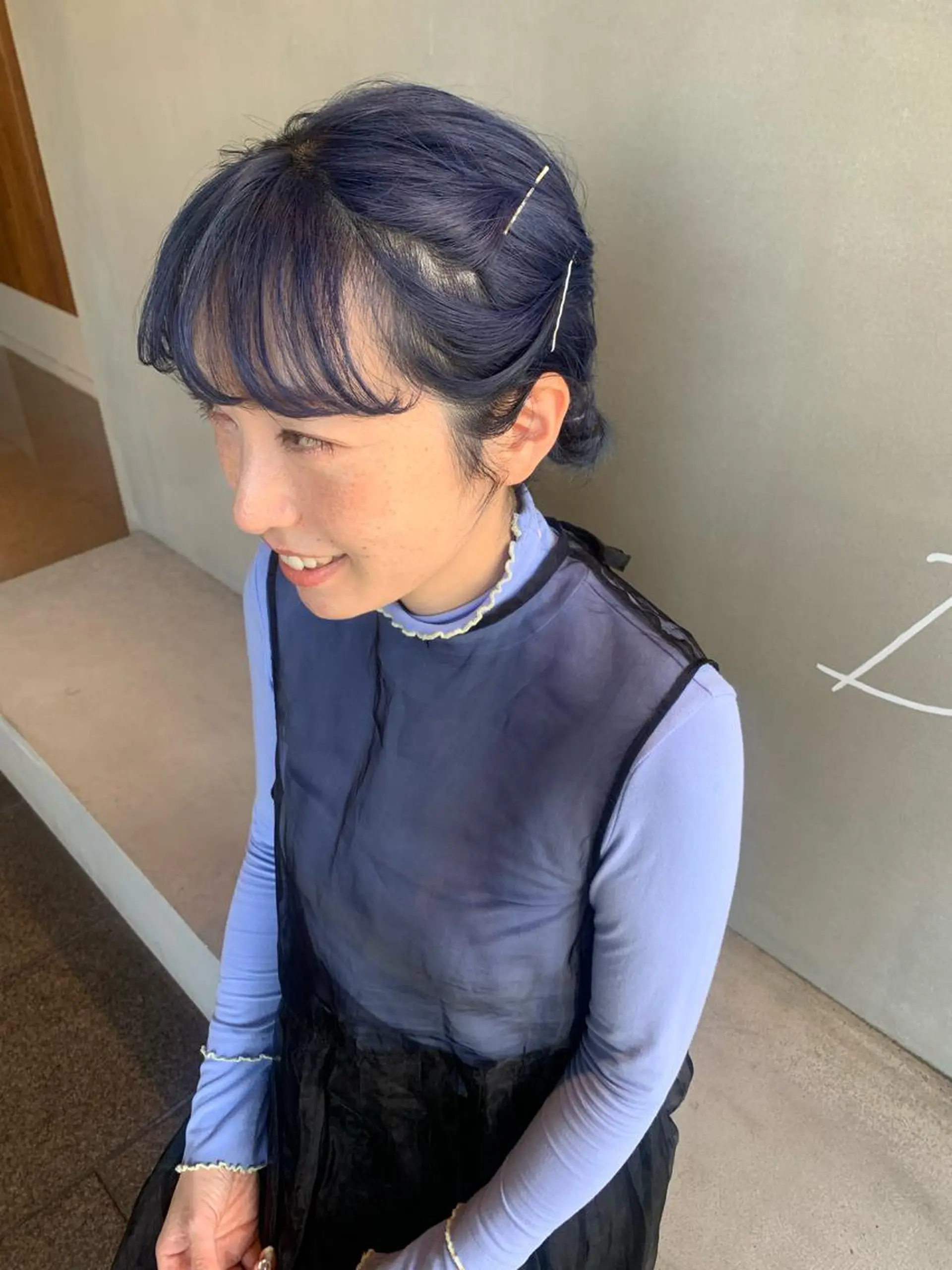 ミディアム カラー ブリーチ/アレンジ 天満/chihiroのヘアスタイル