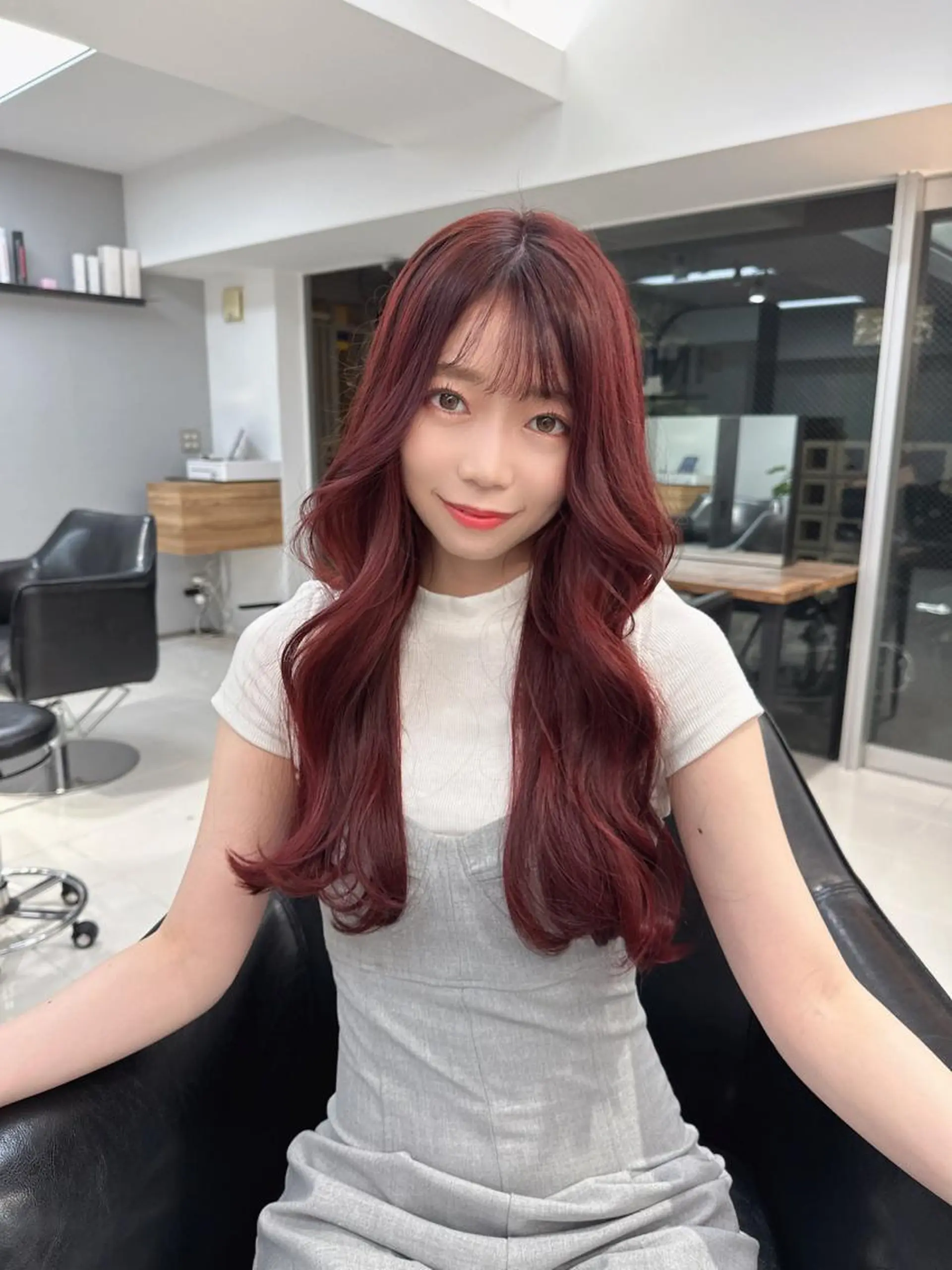 ミディアム カラー 韓国ヘア 店長NEGIのヘアスタイル