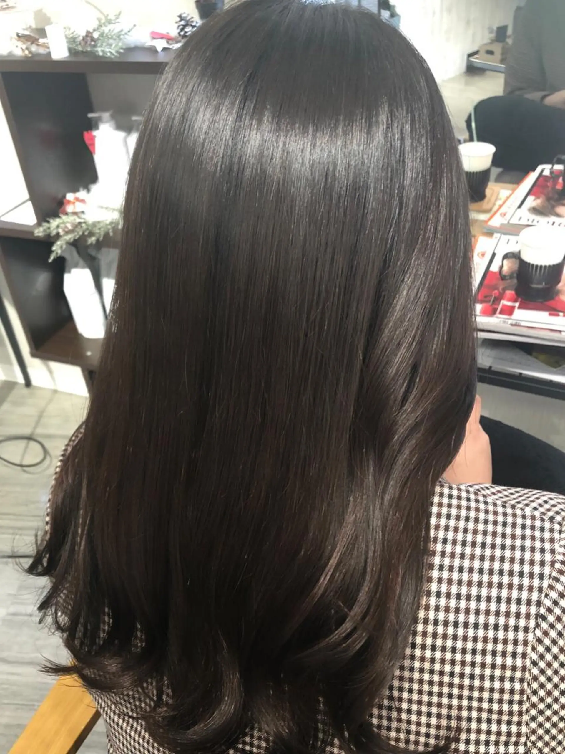 ロング トリートメント オルチャンヘア カット 縮毛矯正 チヒョ🦋 韓国hair🇰🇷のヘアスタイル