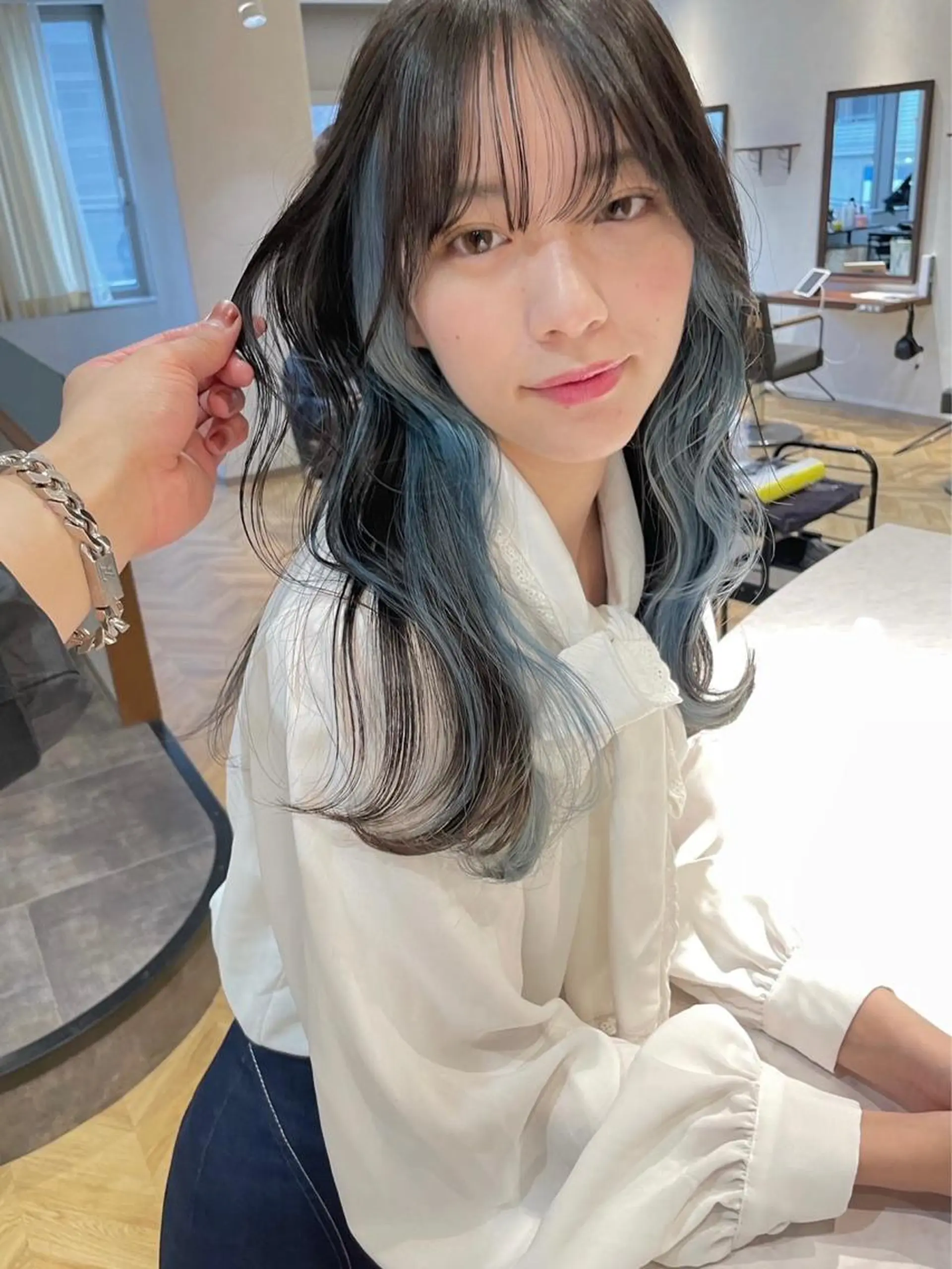 セミロング ヘアカラー トリートメント Aster 店長 れおん✂️のヘアスタイル
