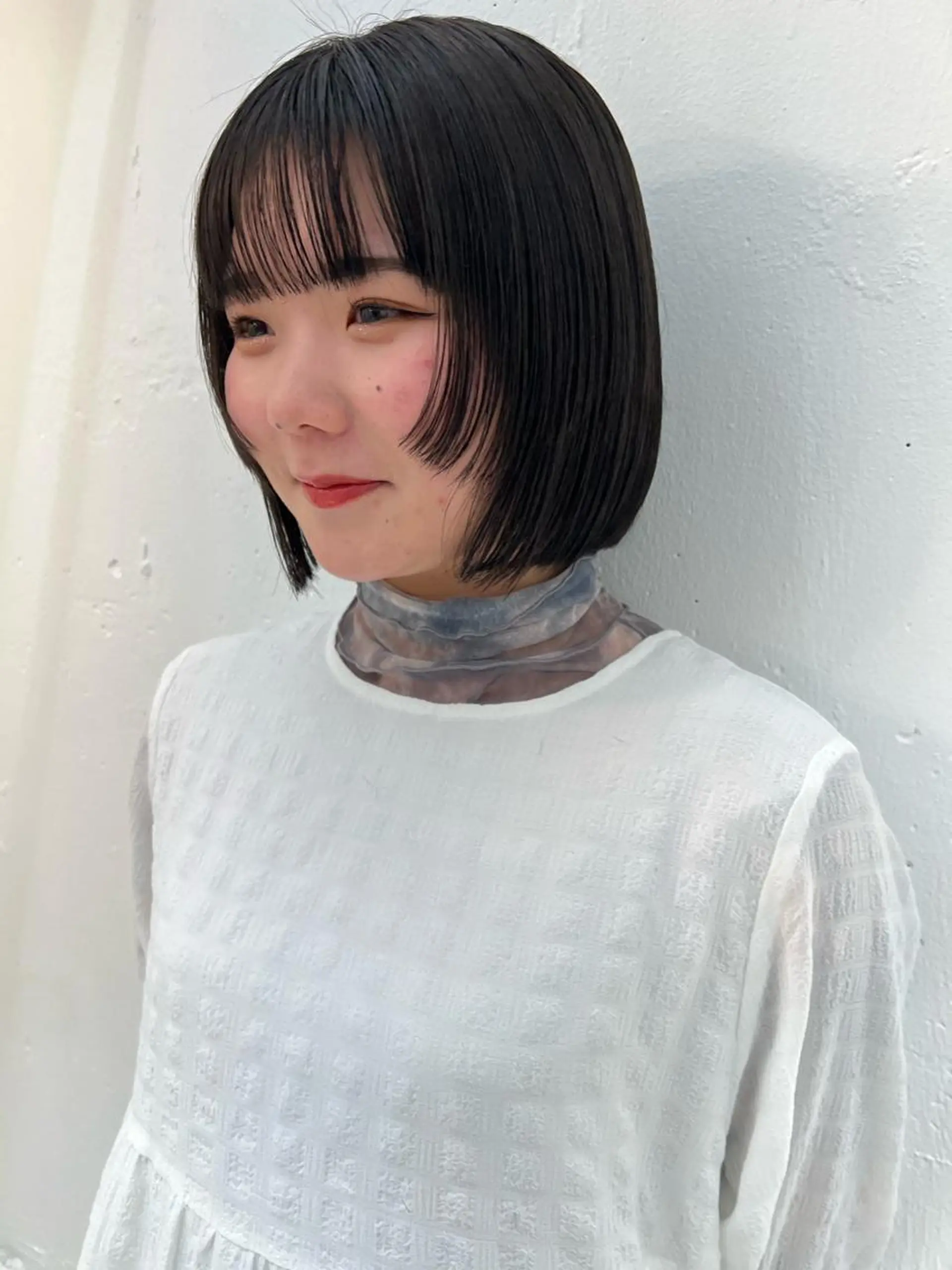 ミディアム ブリーチカラー🎀 韓国風/寺門美優のヘアスタイル