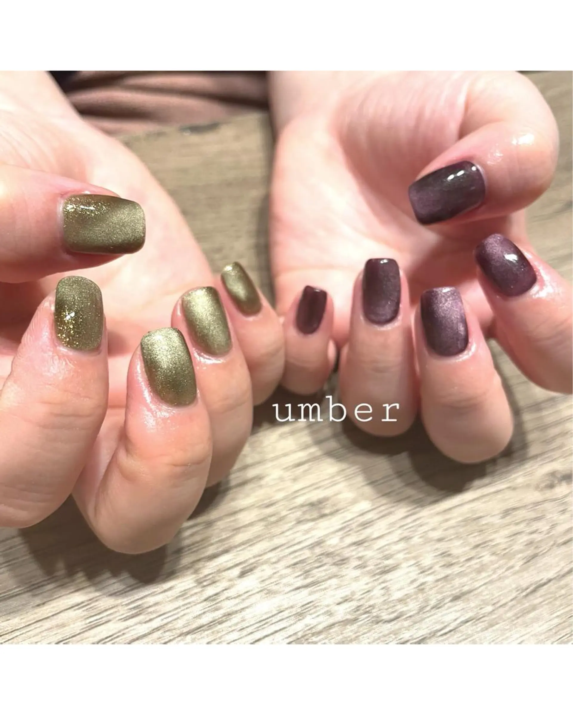 ネイル クリアネイル フラッシュネイル フットネイル フレンチネイル ミラーネイル ハンドネイル umber 三茶1分のネイルデザイン