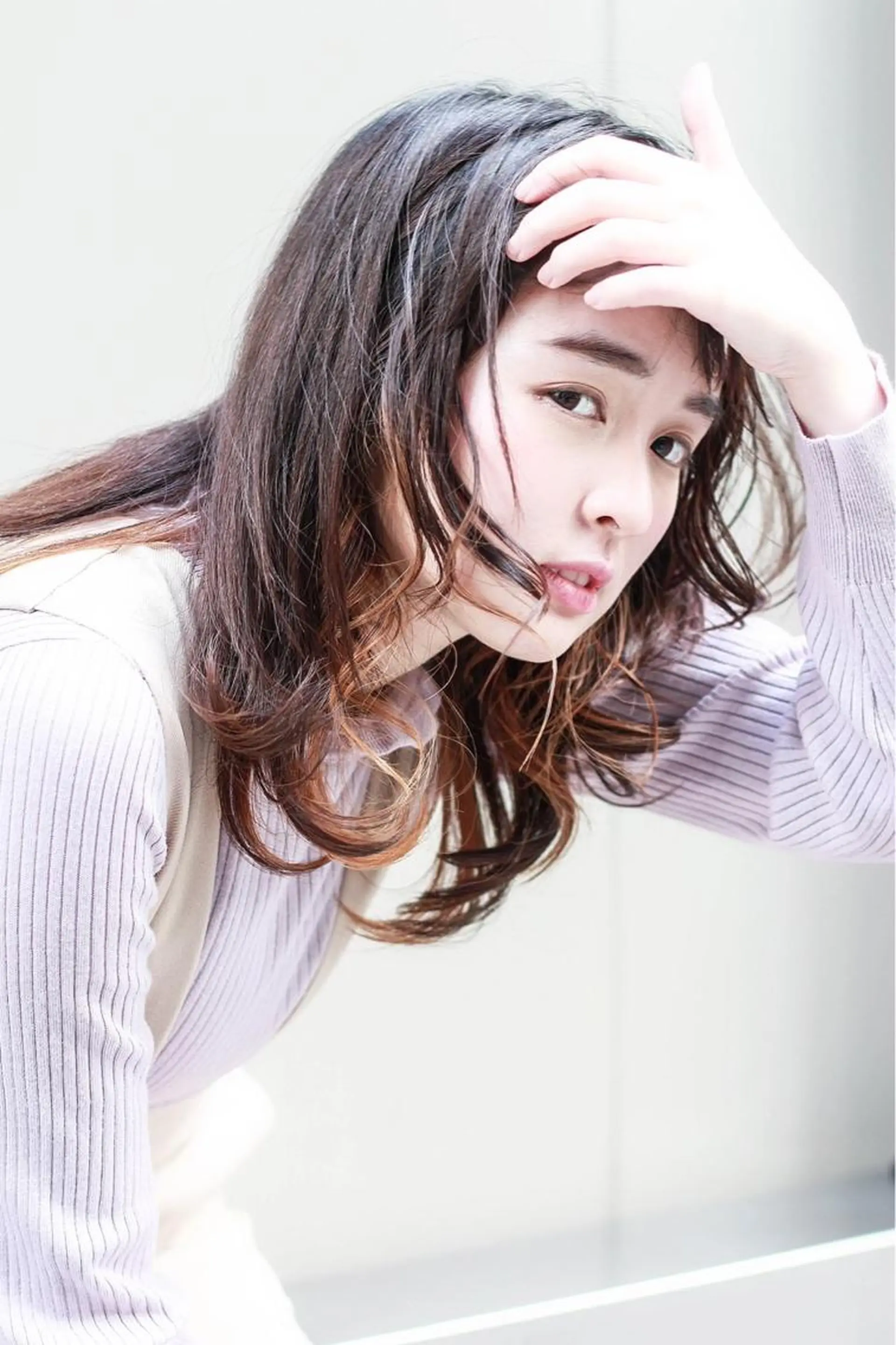 ミディアム カラー パーマ ヘアアレンジ メンズ キッズ ネイル マツエク・マツパ アイブロウ ヘアカラー トリートメント 《褒められる》 透明感カラー/小嶋のヘアスタイル