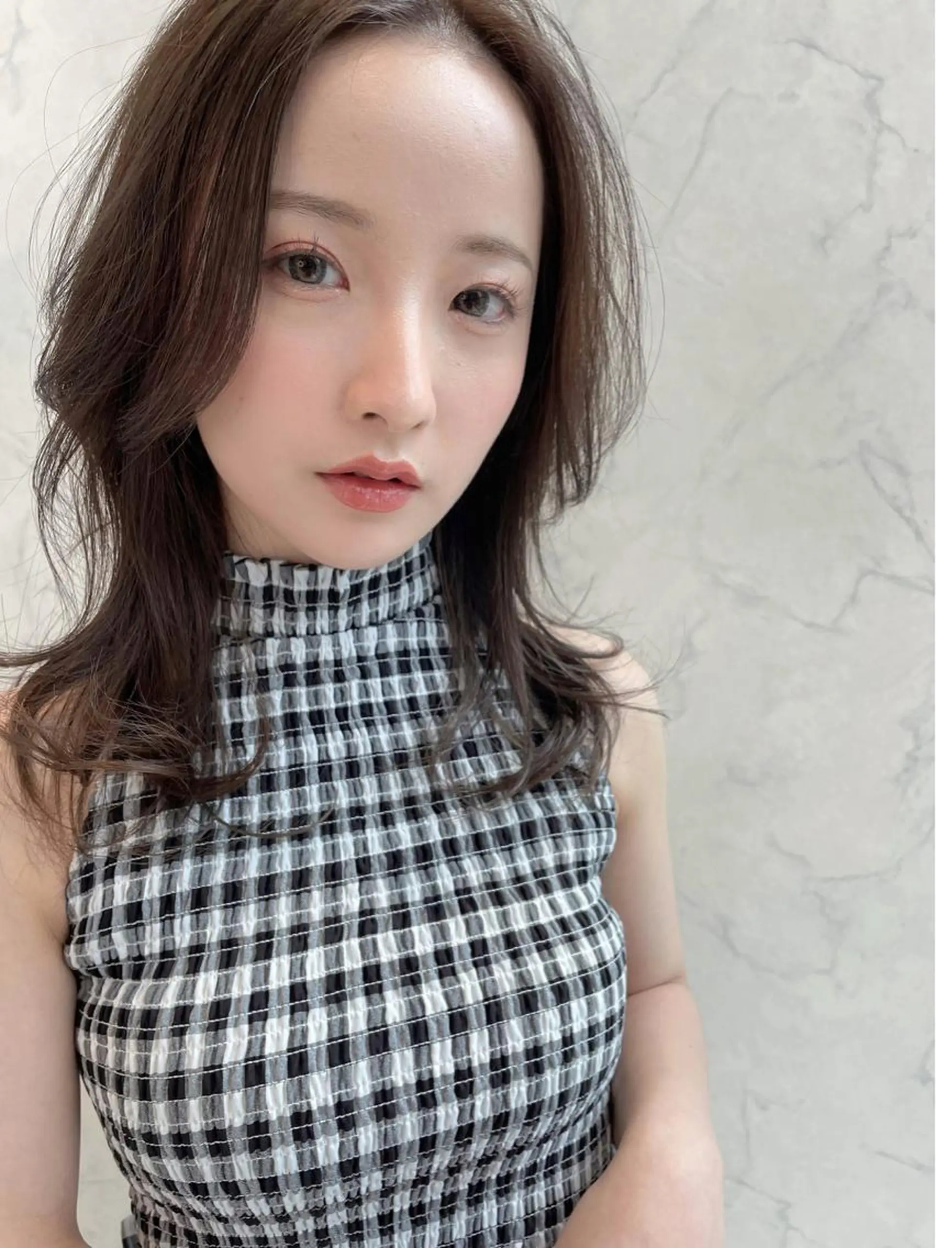 ミディアム チダアキフミ Ash大森のヘアスタイル