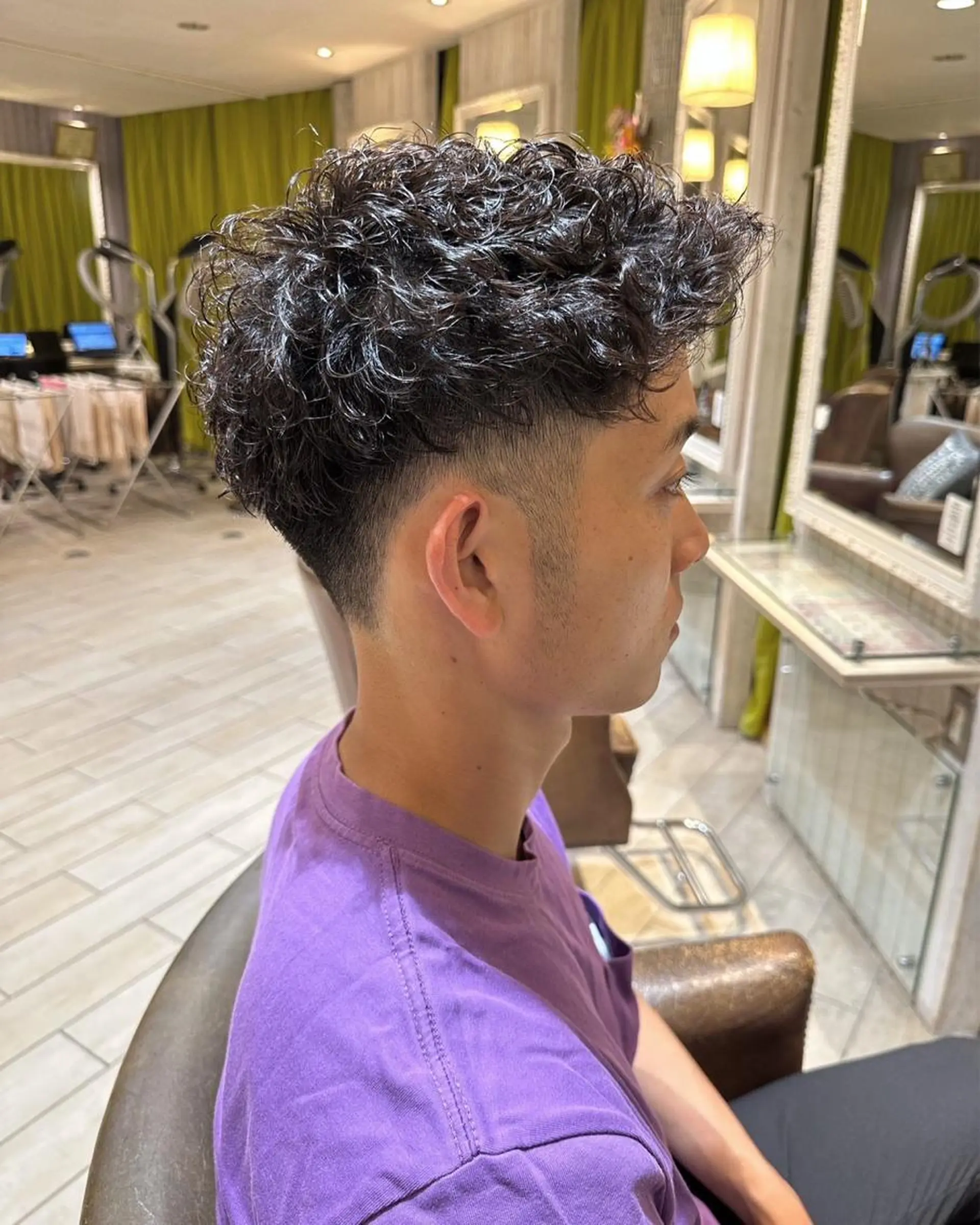 メンズ カット パーマ tata所属・メンズカット/ 外国人風/小嶺佑介のヘアスタイル