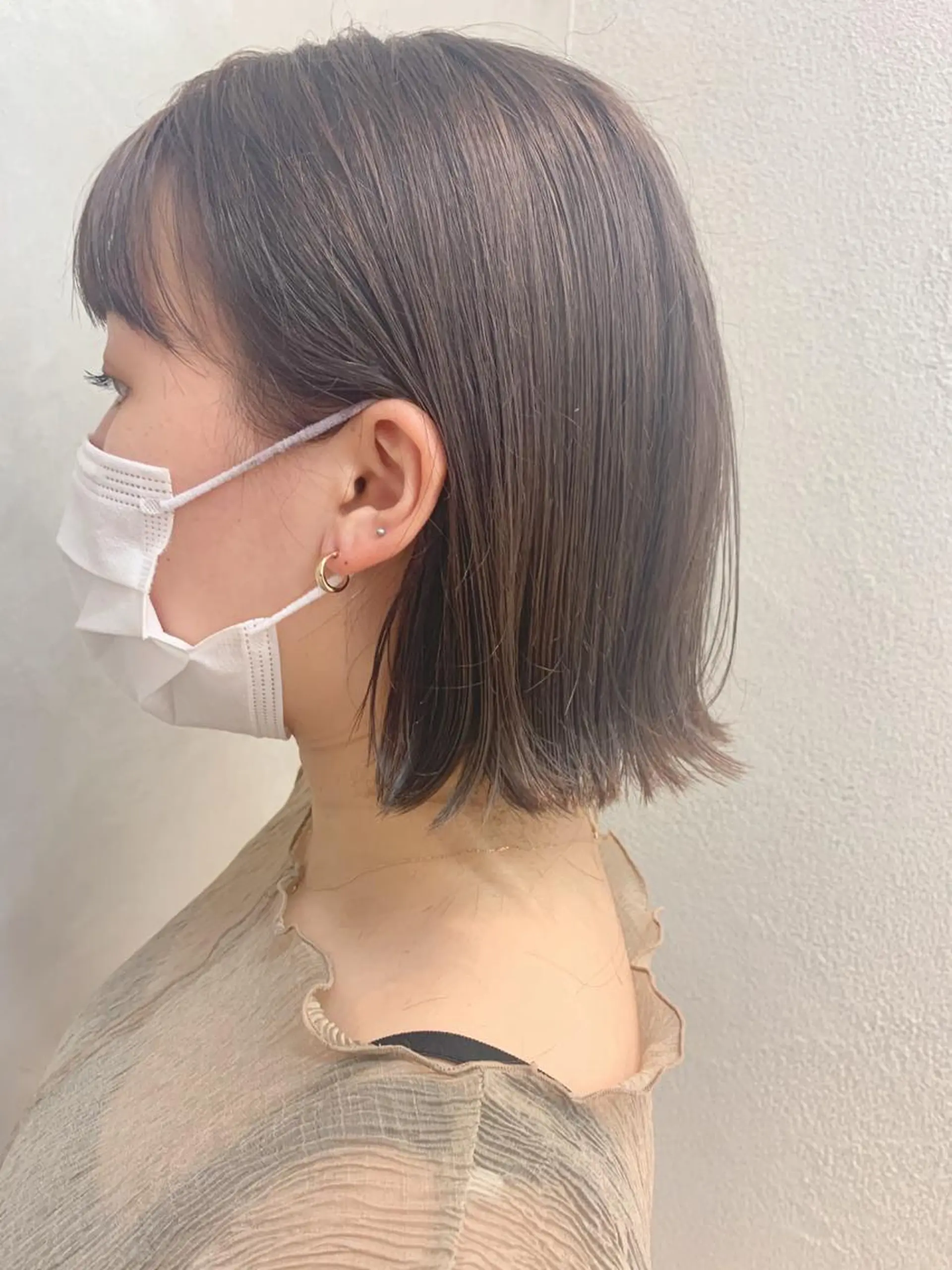 ショート カラー ベージュカラー ブリーチ カット パーマ sakoda shunkiのヘアスタイル