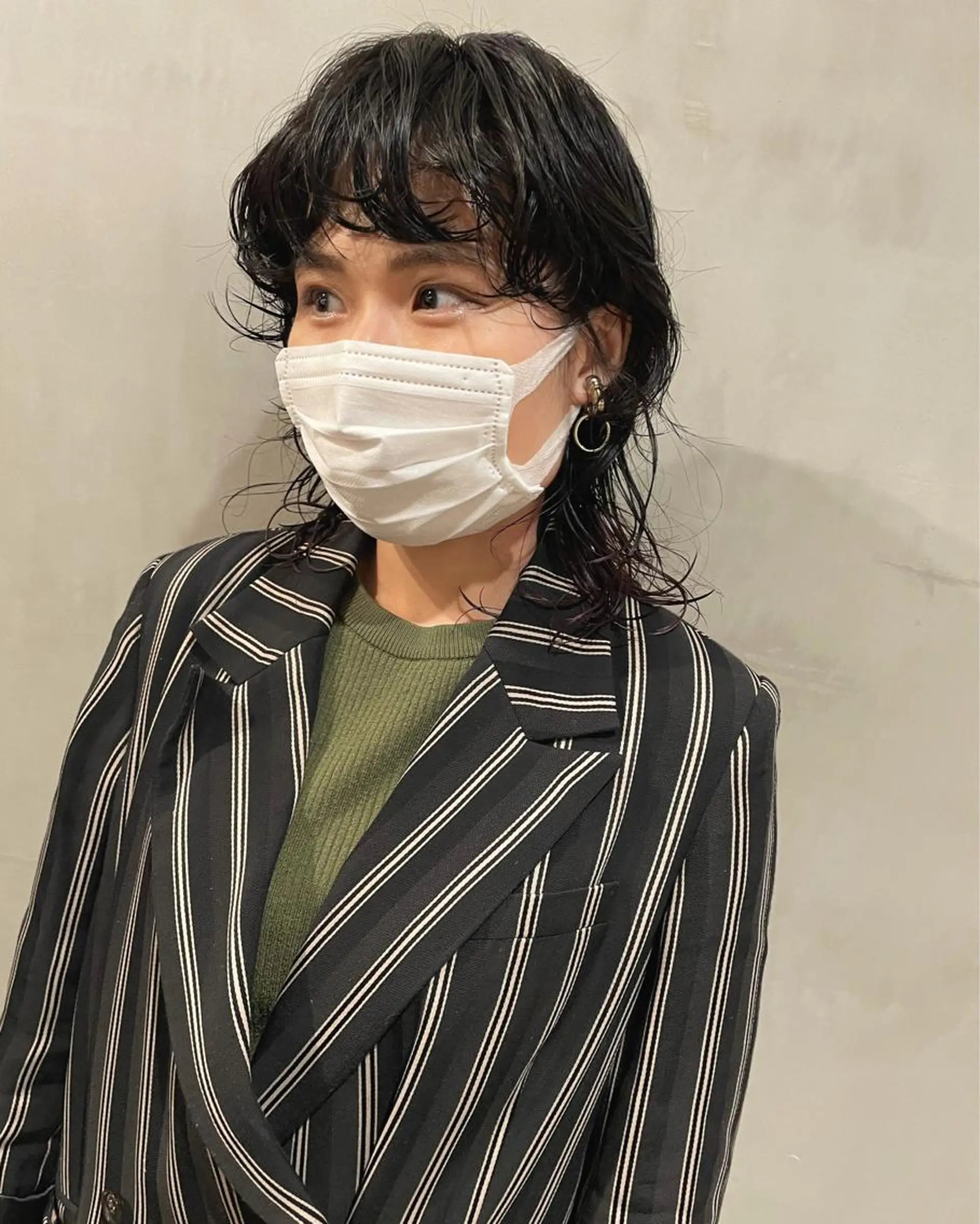 ミディアム カラー パーマ カット パーマ トリートメント 優作 〜圧倒的信頼〜のヘアスタイル