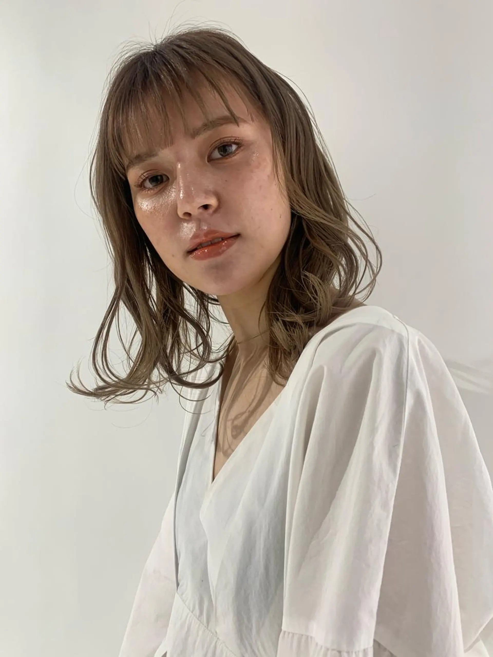 ミディアム カラー 垢抜けボブ/SAHO /OAK溝の口のヘアスタイル