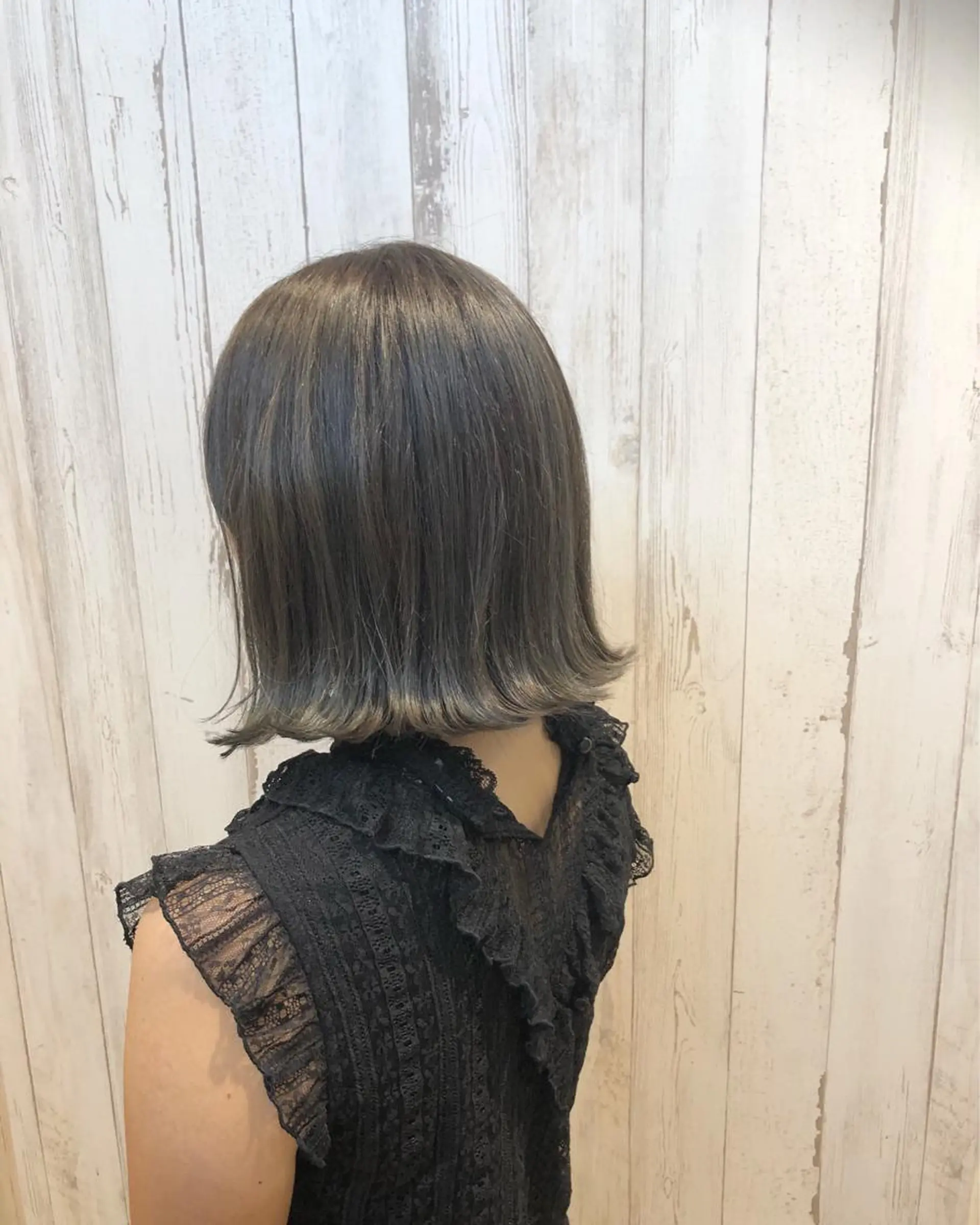 ミディアム カラー ブリーチ グラデーションカラー グレージュ ハイライトカラー イルミナカラー ヘアカラー 松田 和樹のヘアスタイル