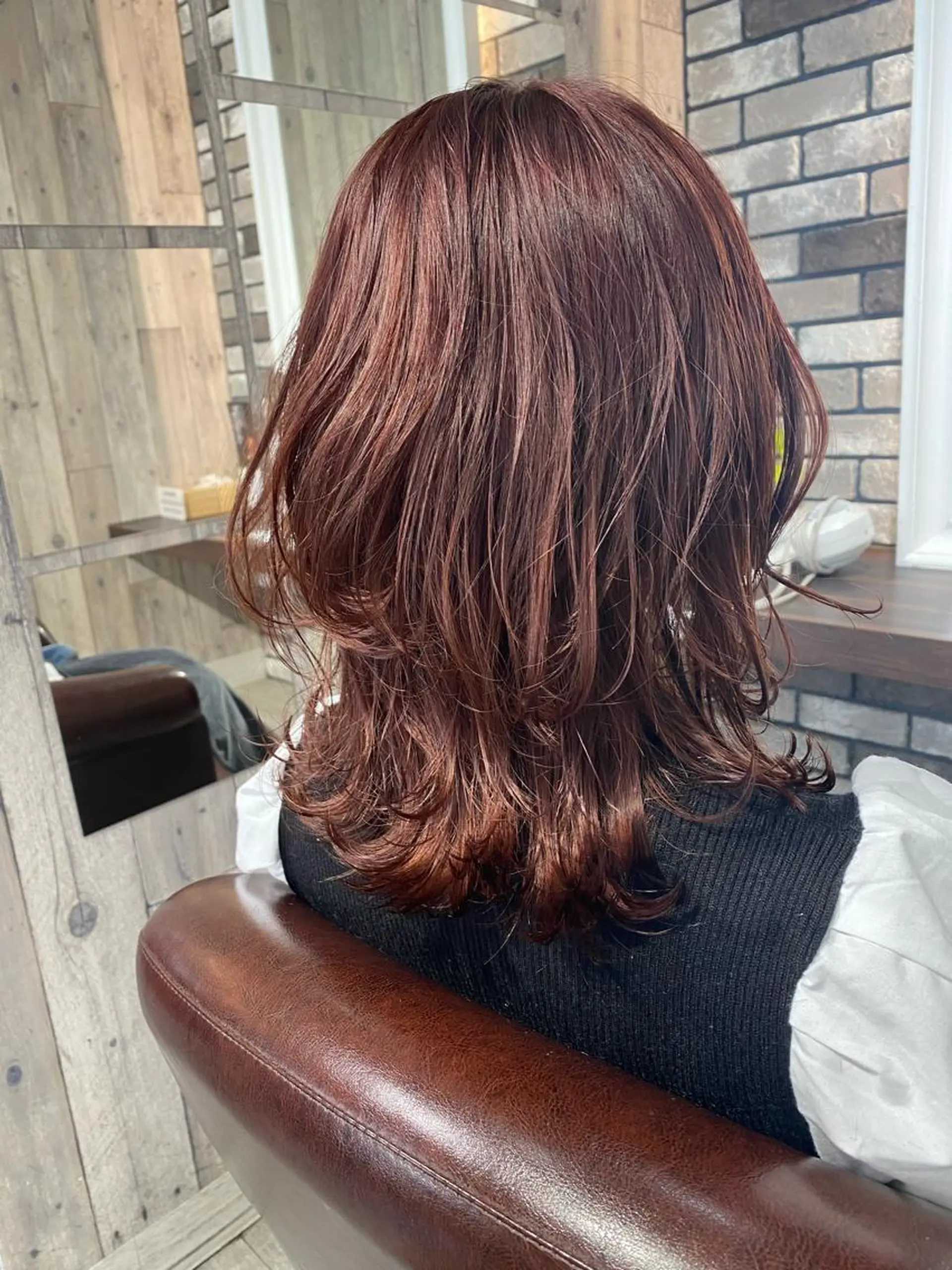 ミディアム ジャニヲタ美容師 推しカラー中平海帆のヘアスタイル