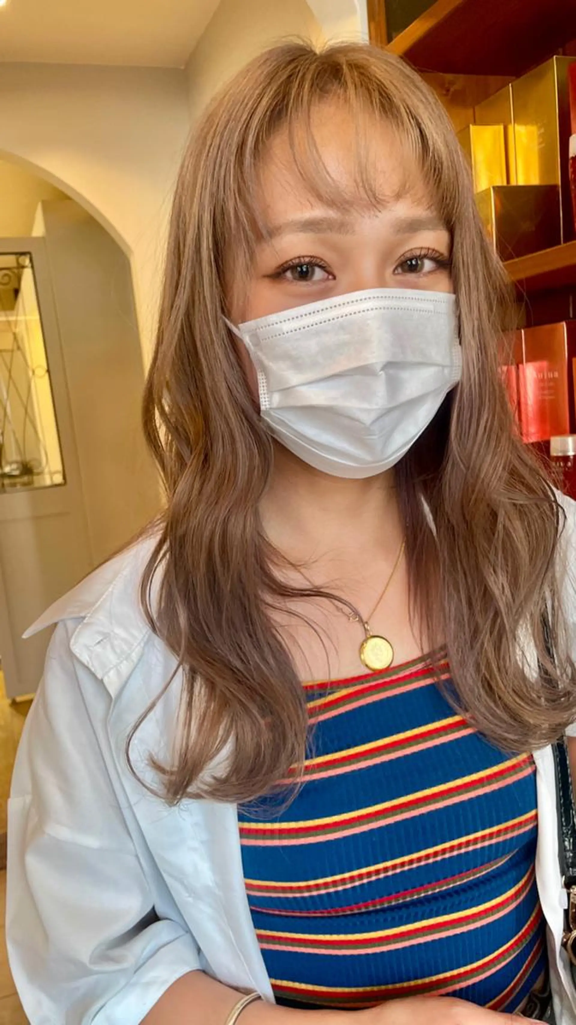 ロング カラー 渡辺 瑠美のヘアスタイル