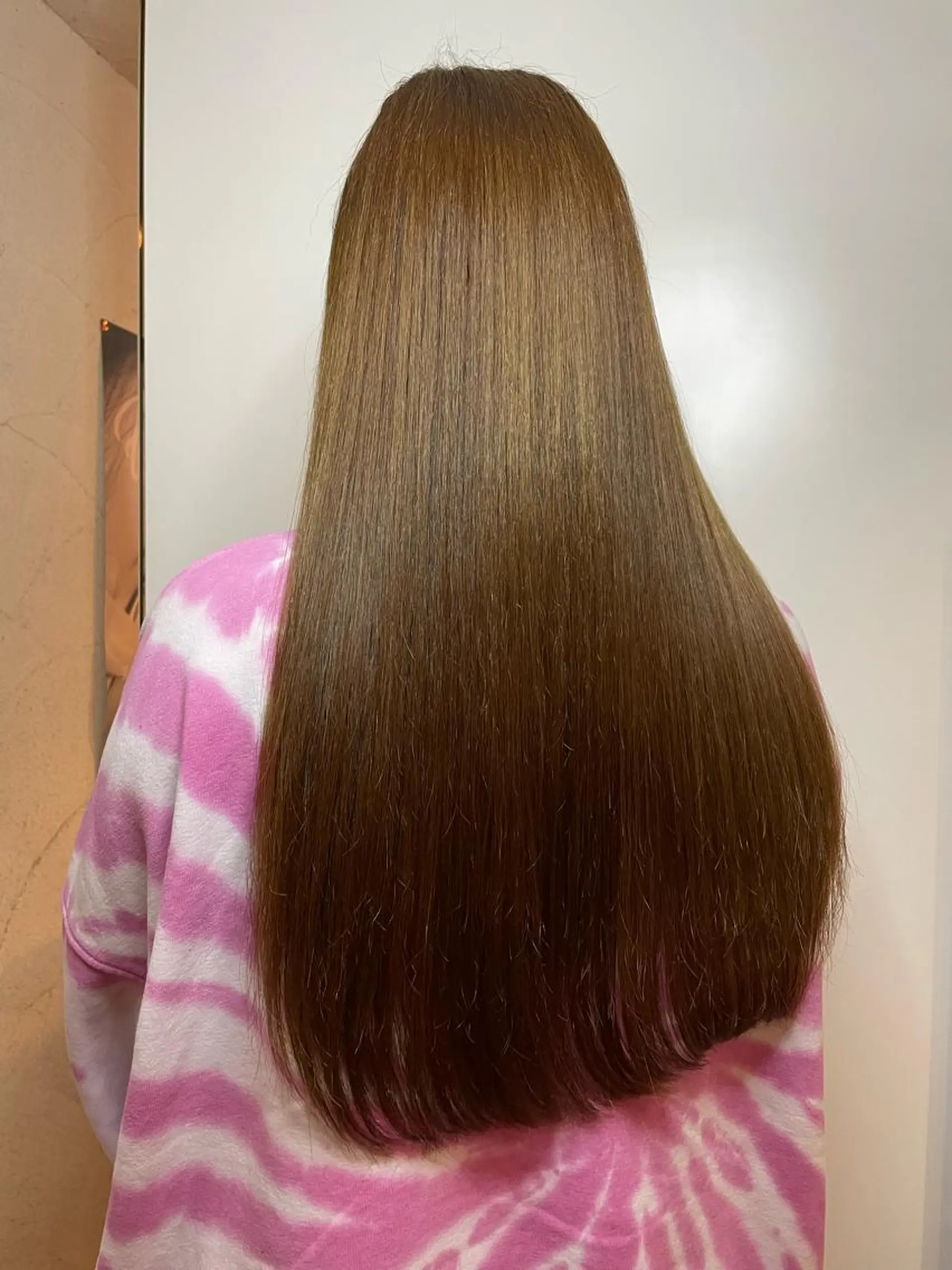 ロング カラー ブラウンカラー オレンジ 大塚 友茉のヘアスタイル