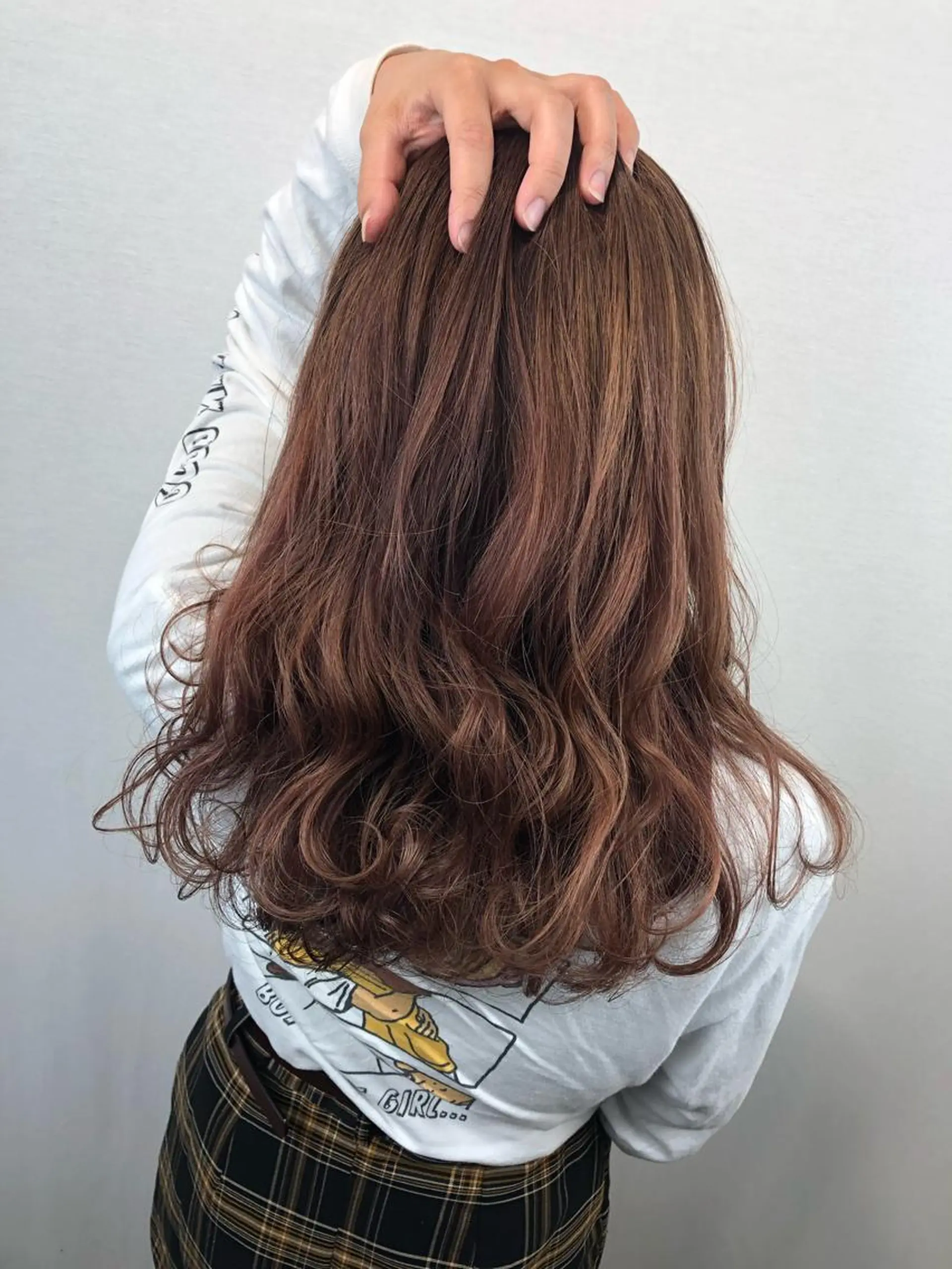 ロング カラー ベージュカラー ピンクカラー ピンクベージュ 🤍2nd🤍田所 美希のヘアスタイル