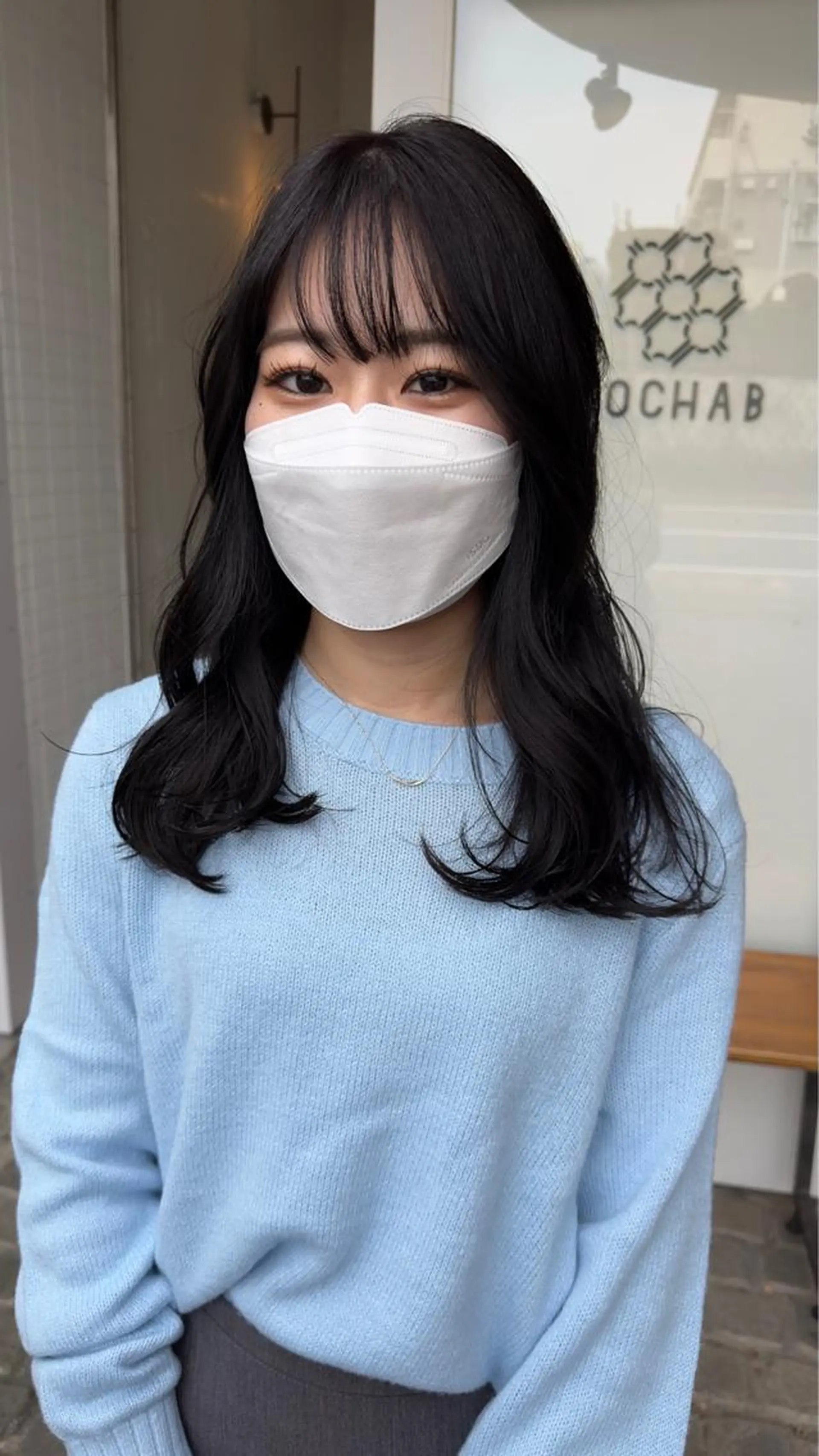 セミロング カットモデル募集 長谷川のヘアスタイル