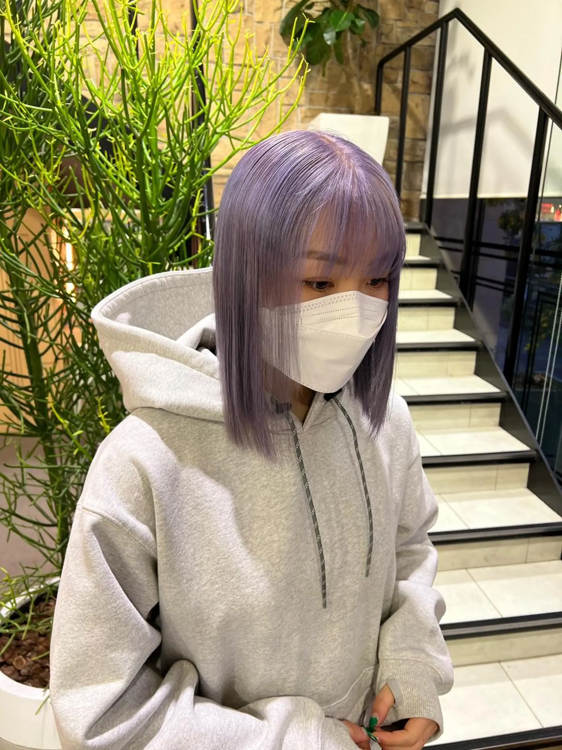 ミディアム カラー 韓国🩶Y2Kネイル 💫くれはのネイルデザイン