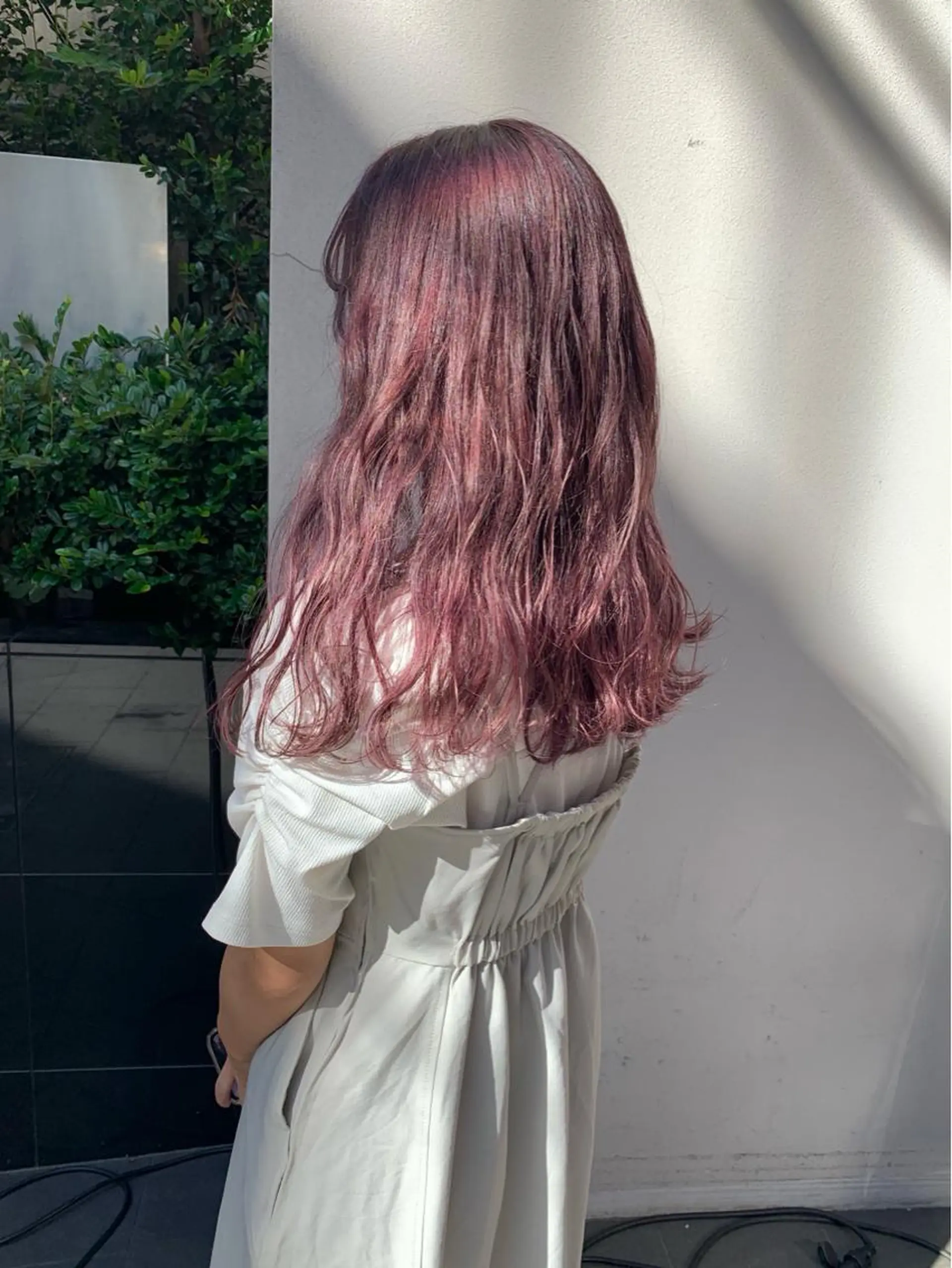 セミロング カラー ベージュカラー ピンクカラー ピンクベージュ LUMO所属・矢野 晃平のヘアスタイル