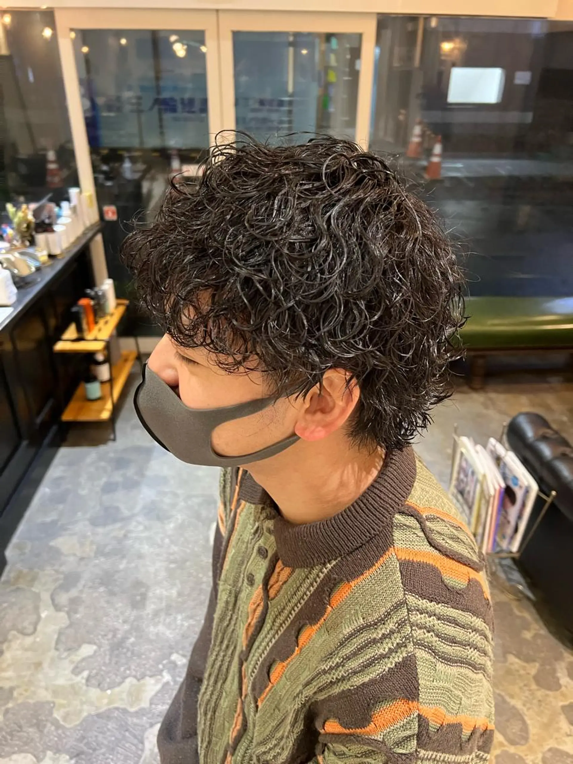 ミディアム ウルフカット カット パーマ バレイヤージュ職人 🔥代表YU-SHIのヘアスタイル