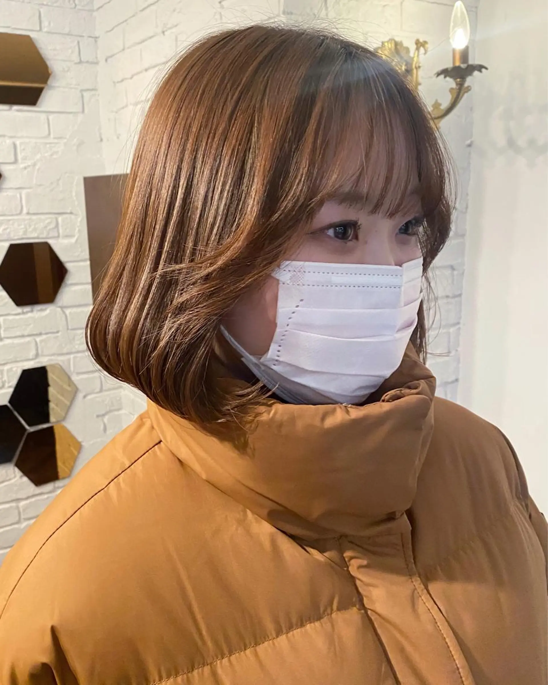 ミディアム カラー ヘアアレンジ くびれヘア タンバルモリ ヨシンモリ 韓国風ヘア くびれレイヤー ヘアカラー トリートメント レイヤーカット×髪質 改善🇰🇷シオリのヘアスタイル