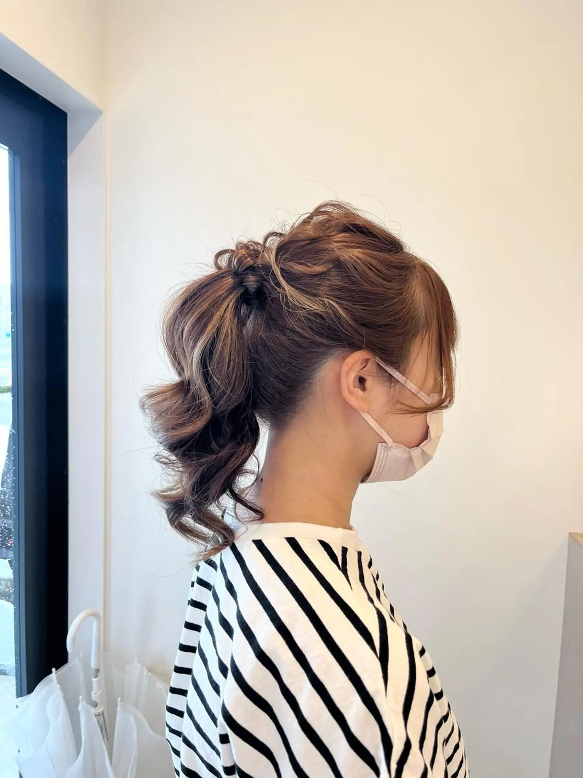 セミロング ヘアセット 加藤 明香里のヘアスタイル