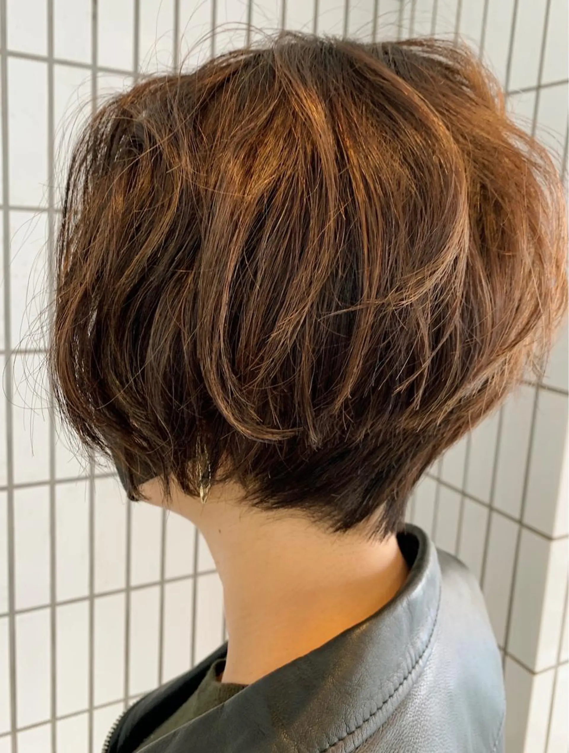 ショート カラー ハットリ /北習志野のヘアスタイル