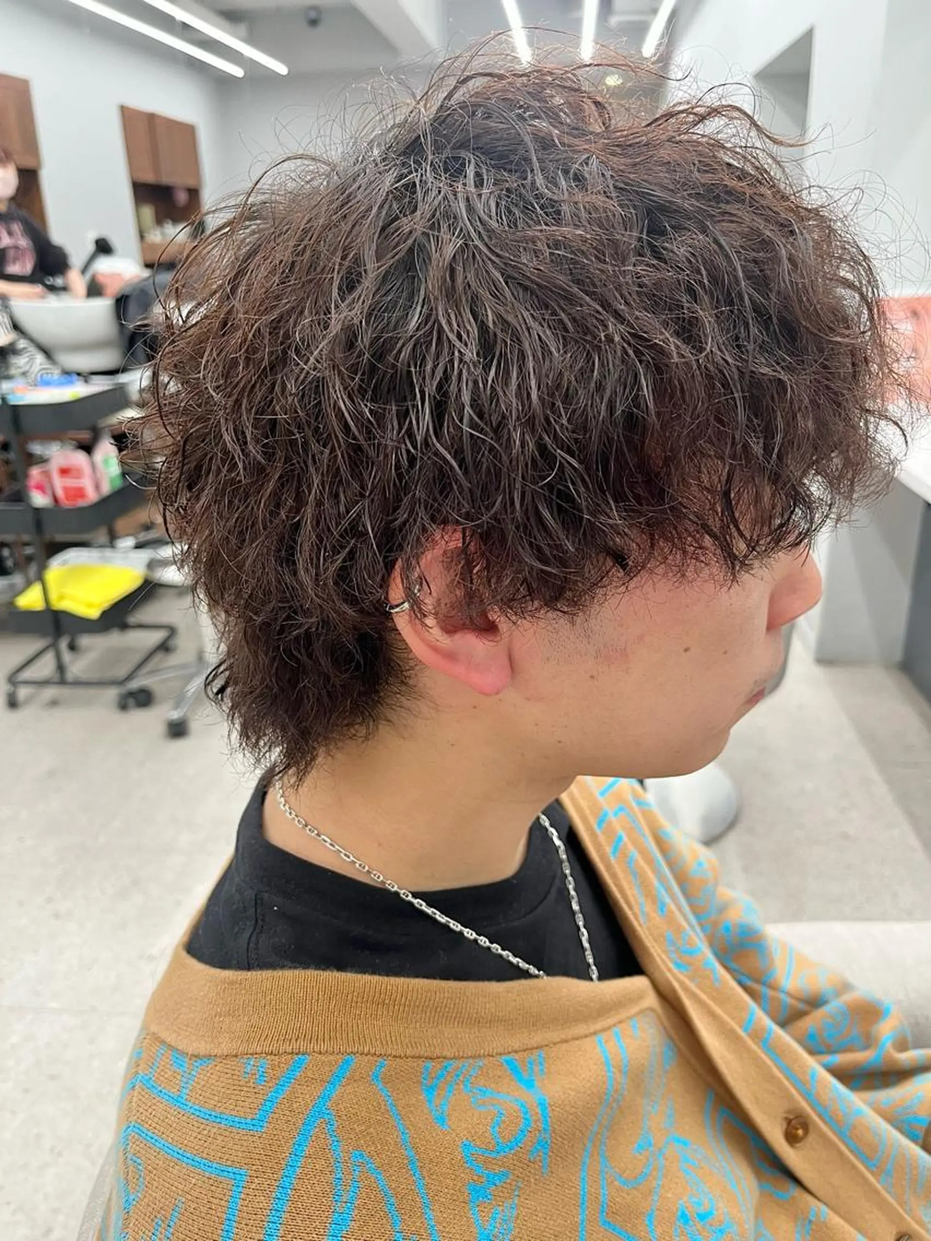 パーマ メンズ メンズウルフカット ウルフカット 🍐シャドウパーマ メンズ特化/守岡🍐のヘアスタイル