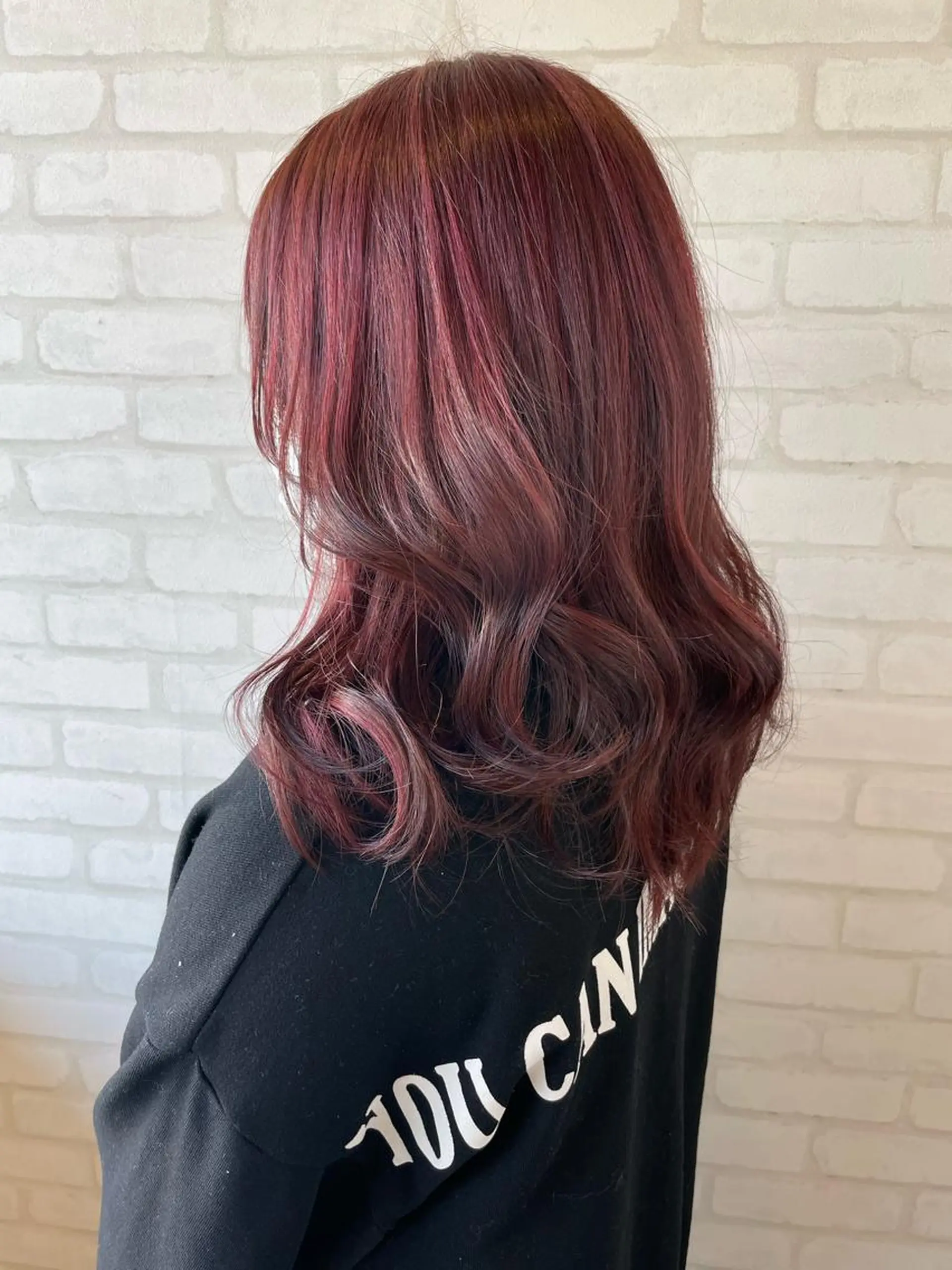 ミディアム カラー カット ヘアカラー トリートメント 【髪質改善】 夏目結以のヘアスタイル
