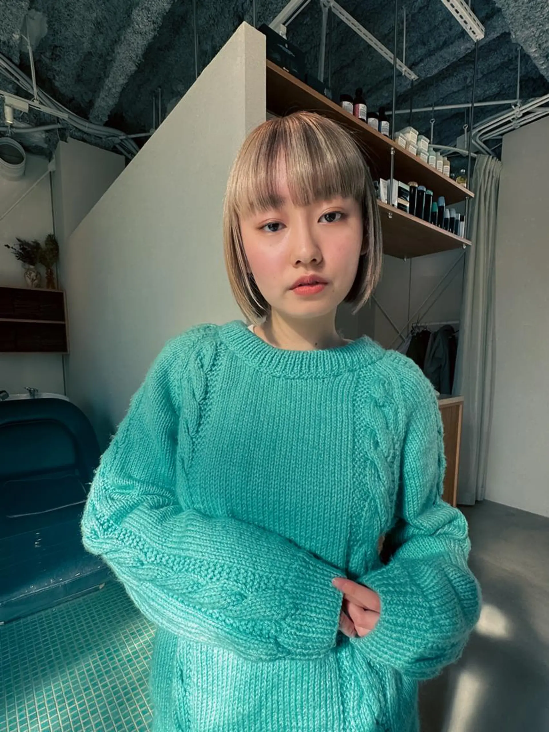 ミディアム 五屋 美咲のヘアスタイル