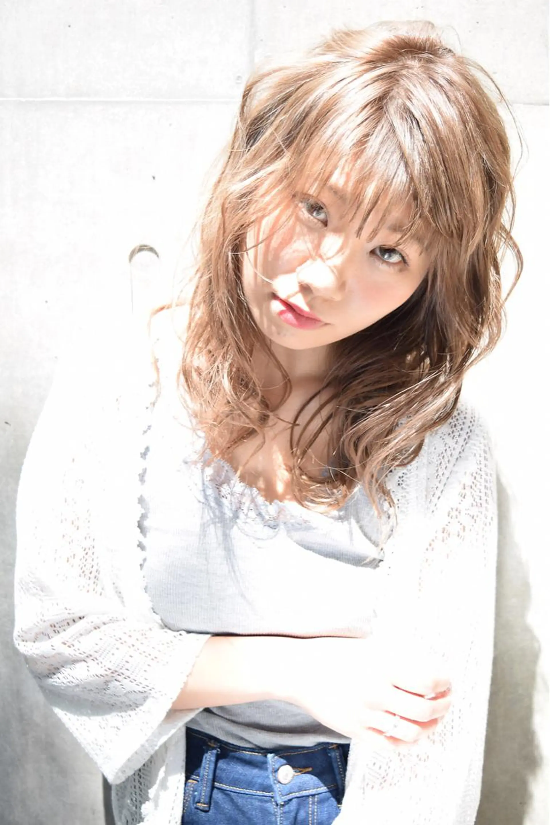 ミディアム セミロング カラー 髪質改善 ami byAbsoのヘアスタイル