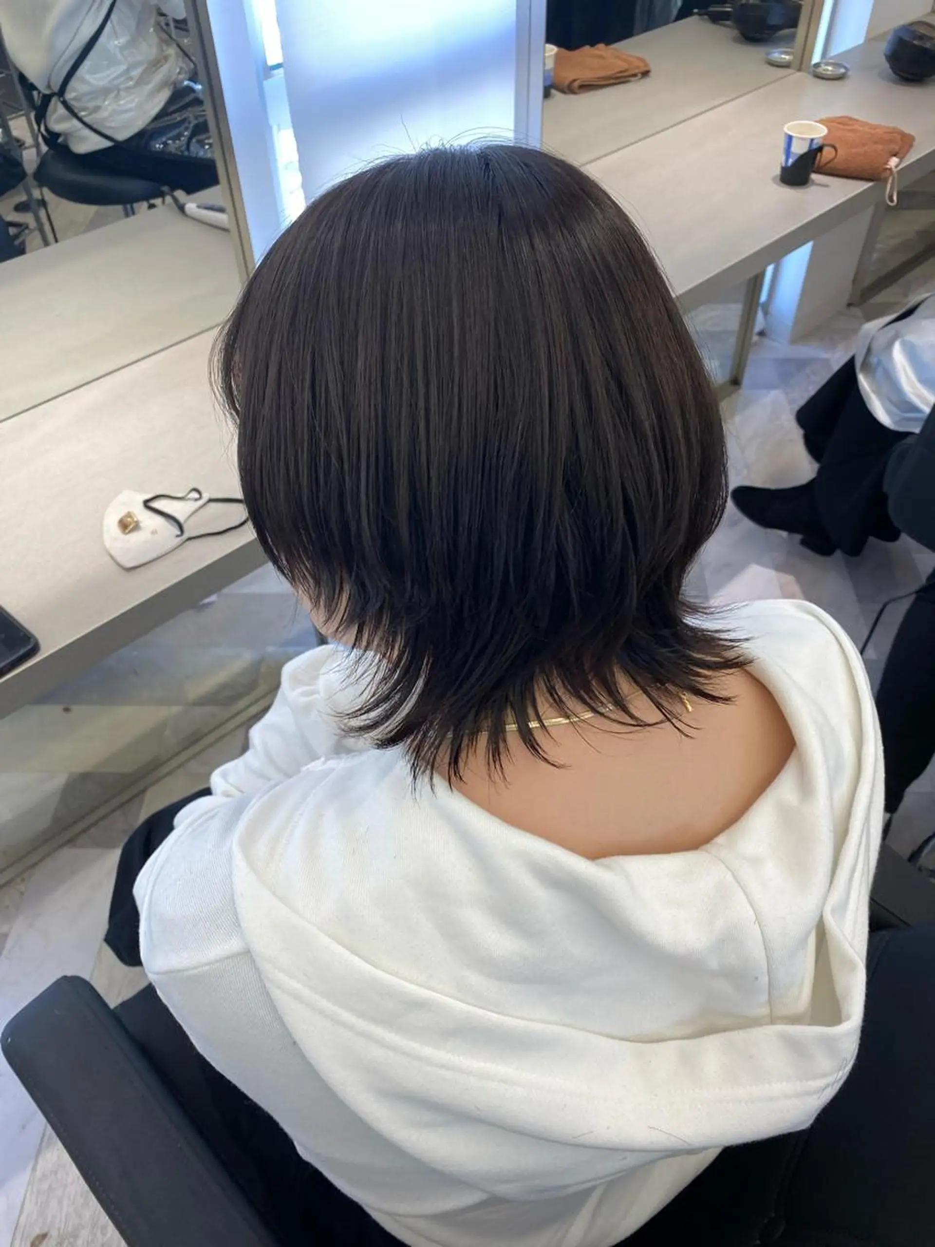 ショート ウルフカット カット ヘアカラー トリートメント 💎夏葵 ハイライト /デザイン指名No1のヘアスタイル