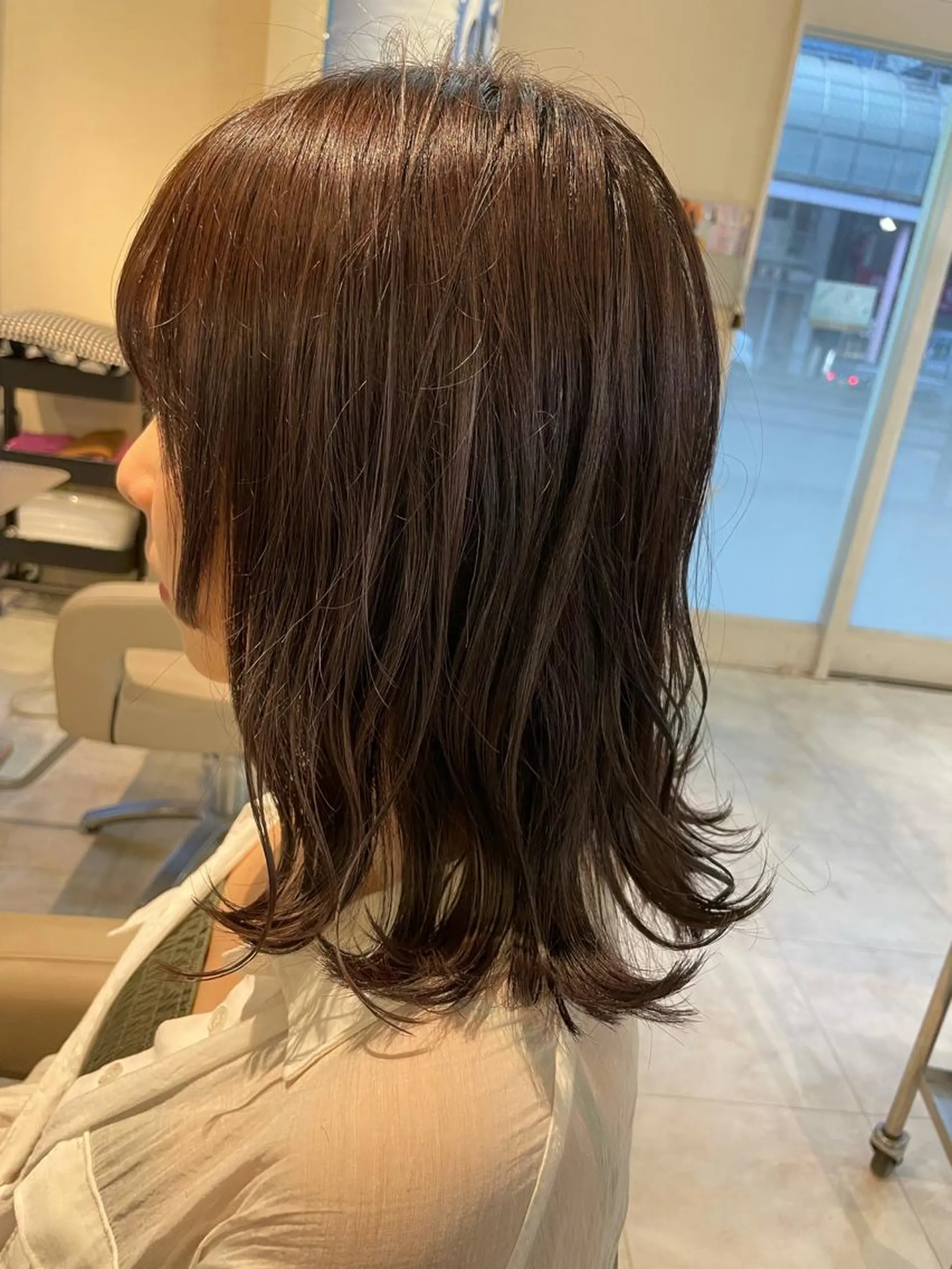セミロング カット 本田 卓也のヘアスタイル