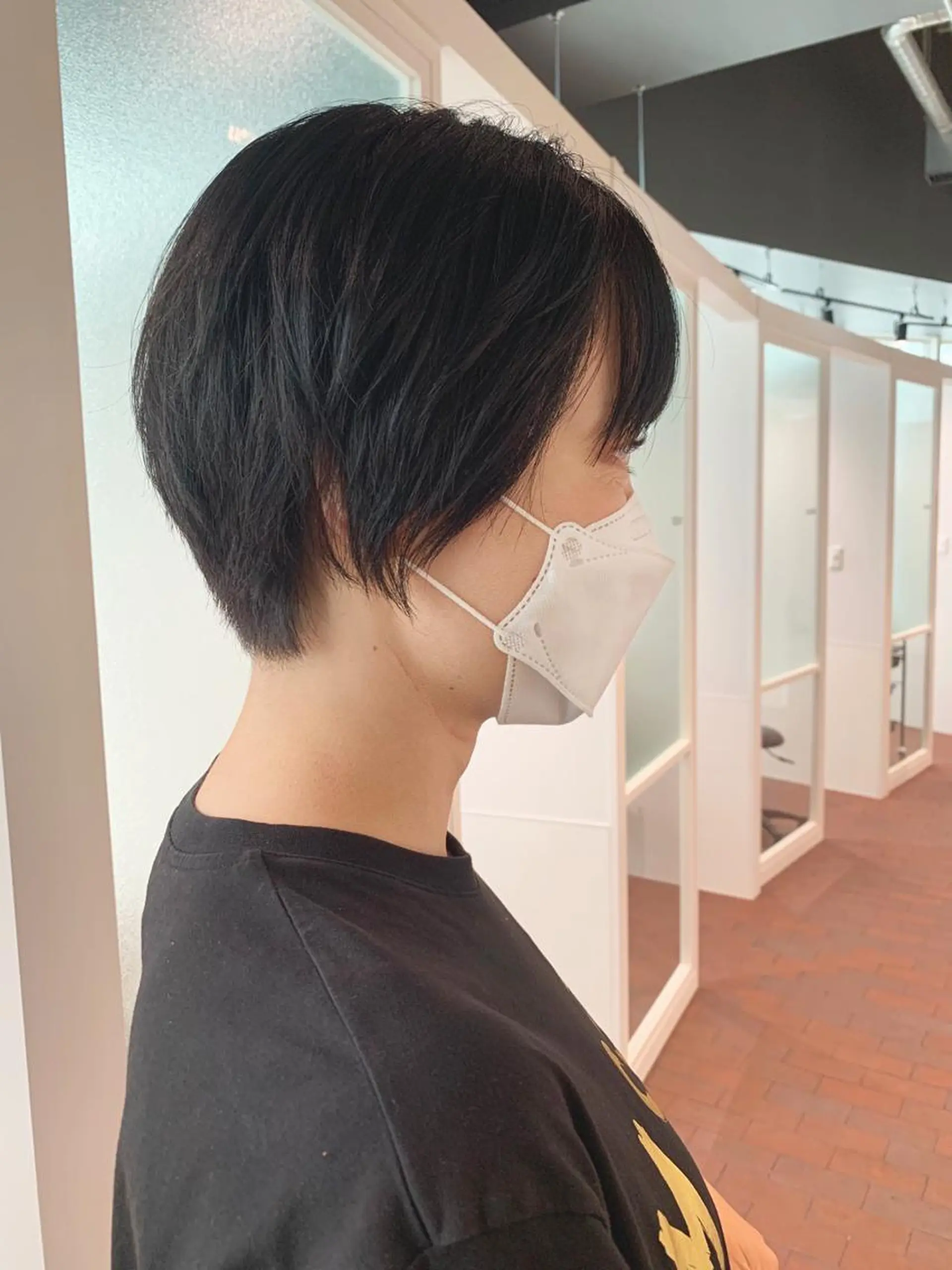 ミディアム カラー ヘアアレンジ ショートボブ パープルカラー ボブ カット ヘアカラー トリートメント ヘッドスパ 透明感カラー/ボブ 今気になること占う人のヘアスタイル