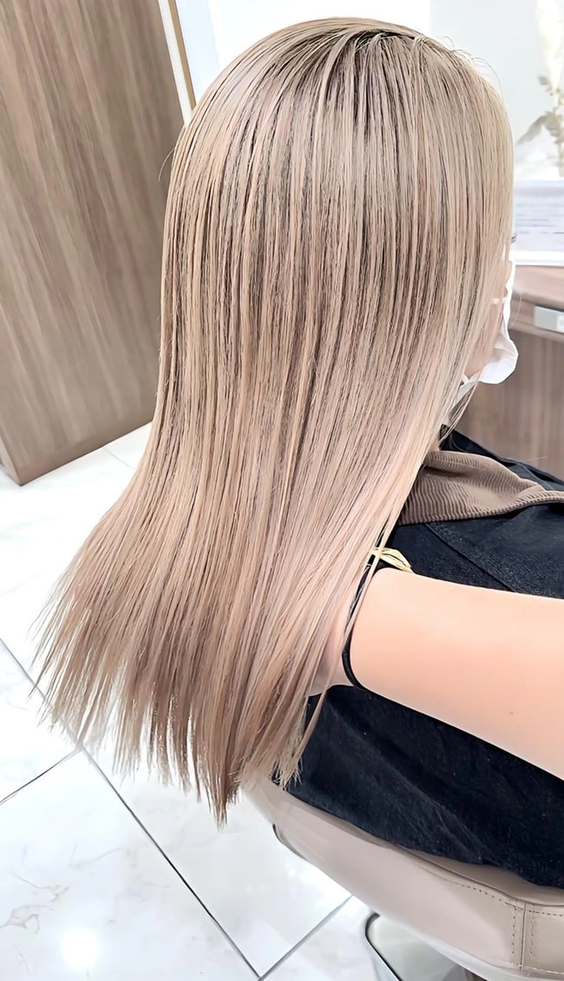 セミロング カラー 髪質改善 ヘアカラー トリートメント ＡＳＨ大宮/ブリーチ 髪質改善/カラーのヘアスタイル