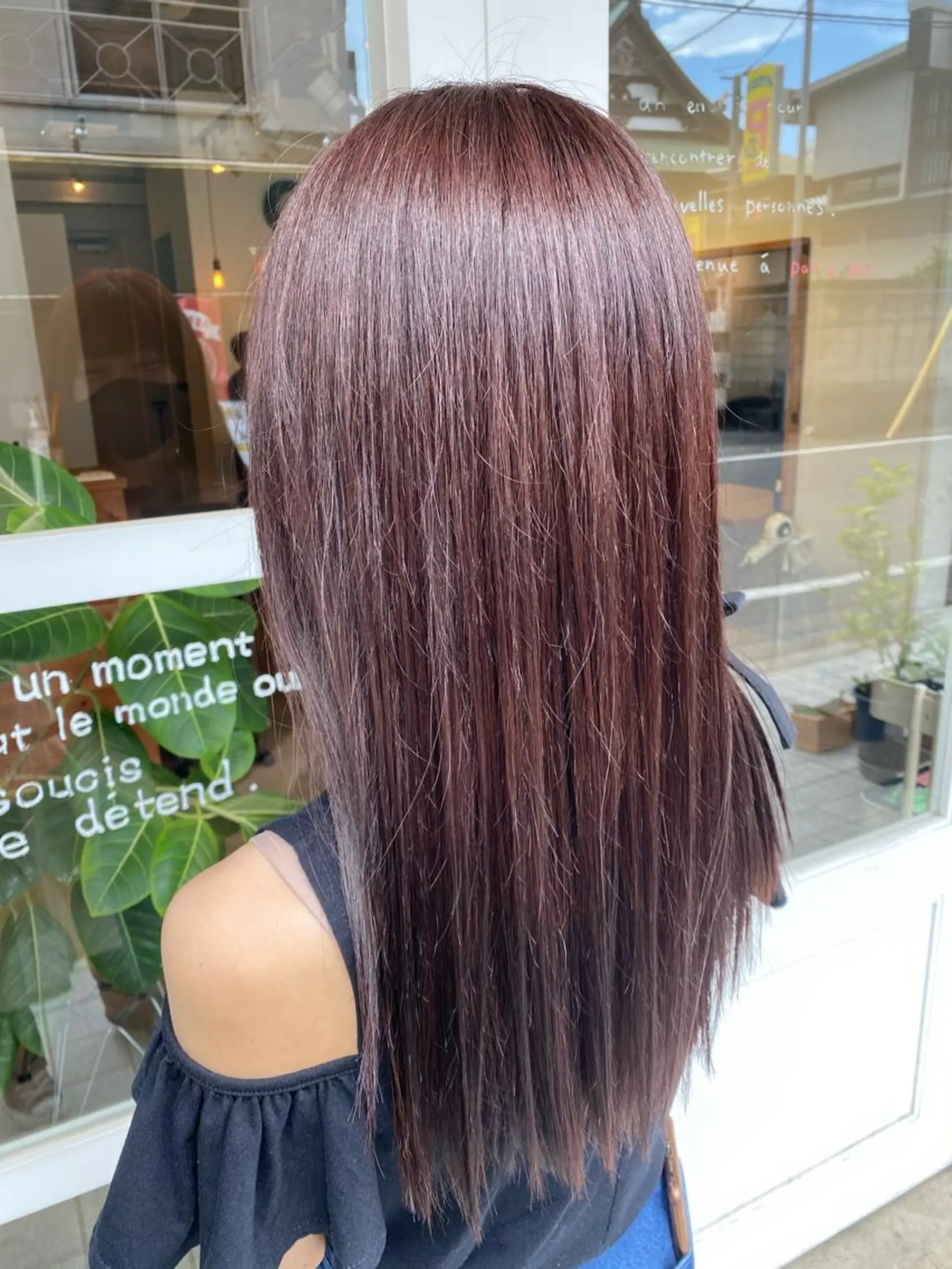 セミロング カラー わかばやし ゆうこのヘアスタイル