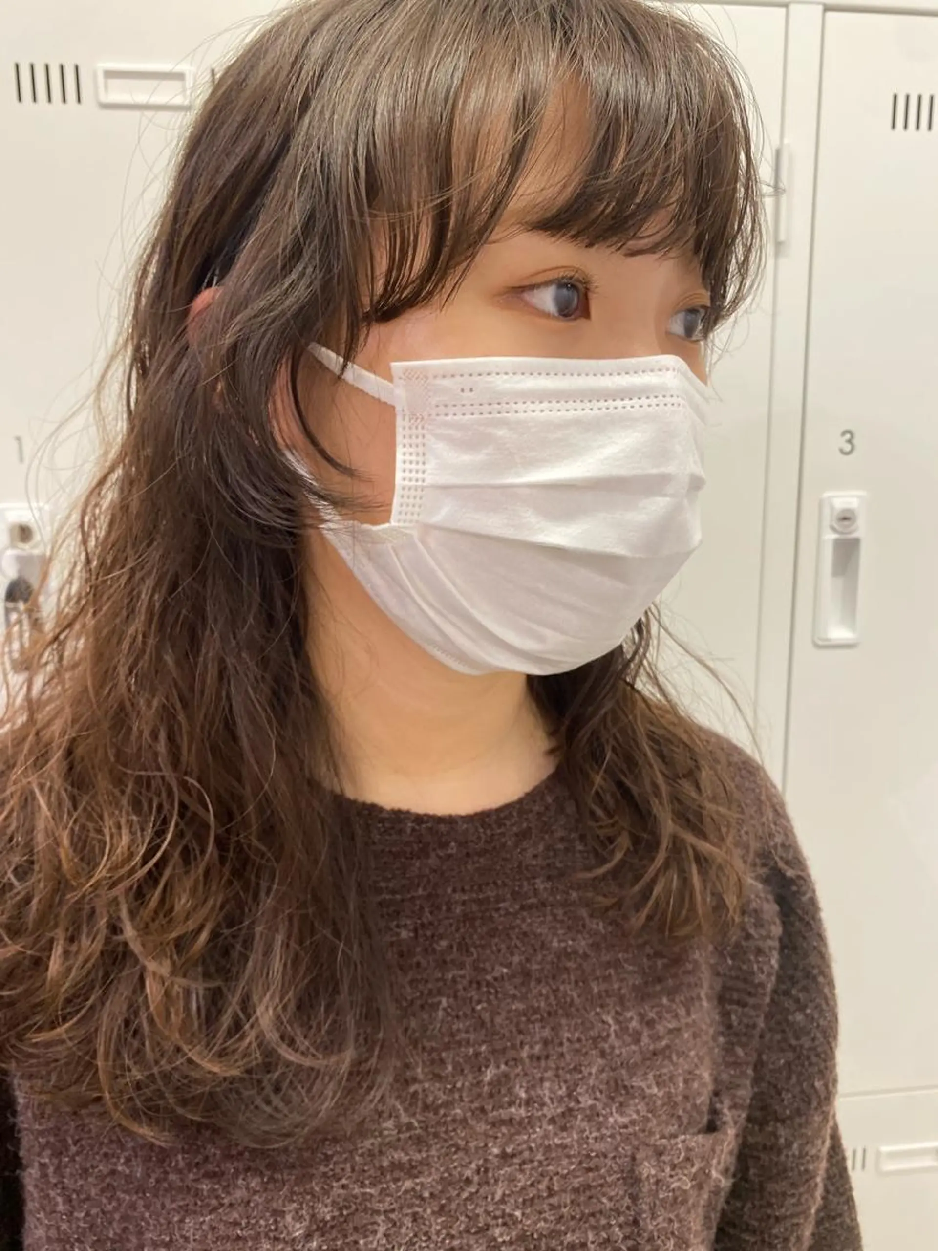 セミロング パーマ セミロングパーマ カット 縮毛矯正 西山梨々【5/1〜 復帰致します🌼】のヘアスタイル