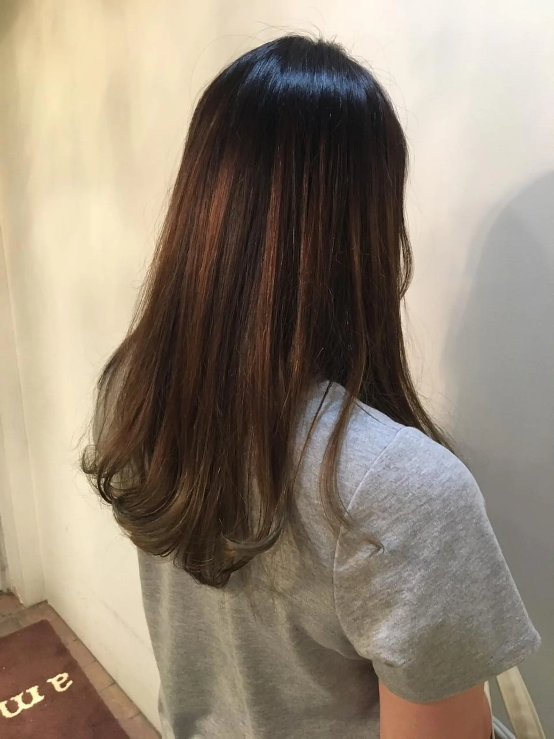 カラー バレイヤージュ 外国人風カラー 玉邑 美菜のヘアスタイル