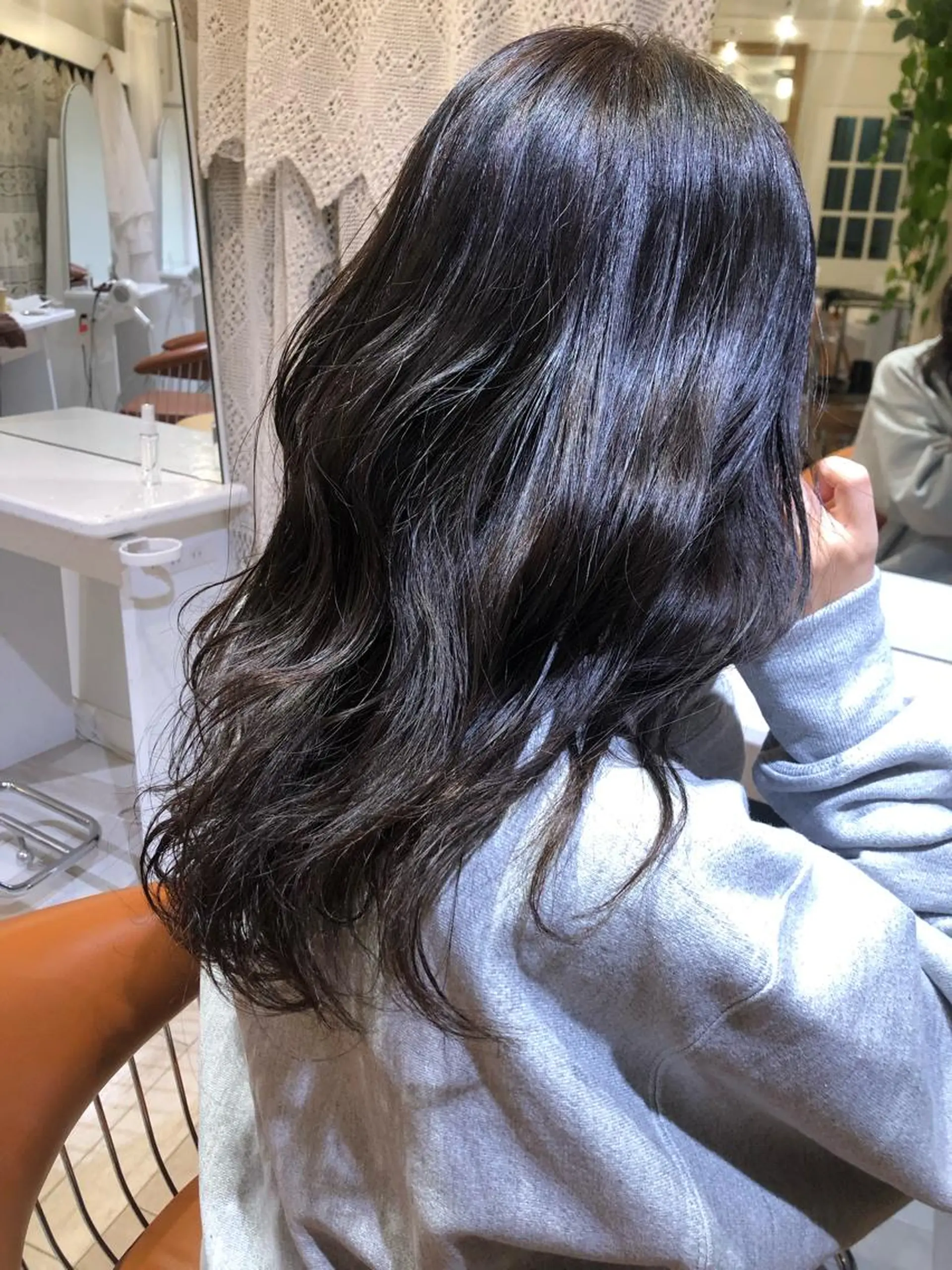 カラー ブリーチカラー🎀 韓国風/寺門美優のヘアスタイル