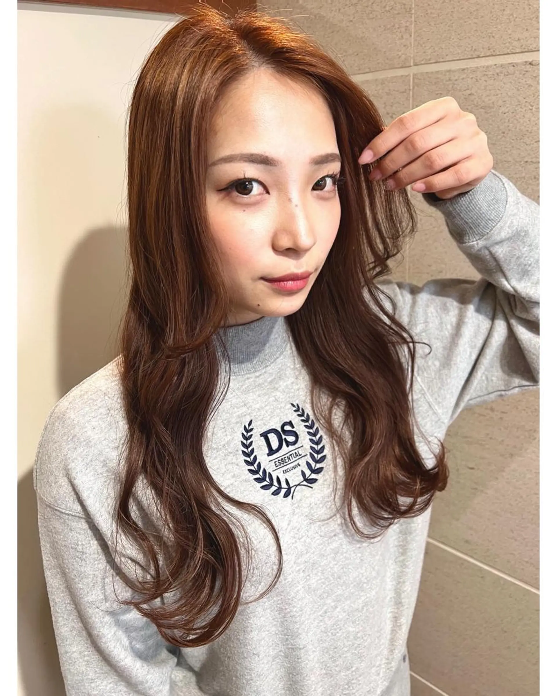 ロング カラー ヘアアレンジ ブラウンカラー ヘアカラー トリートメント 💓シールエクステ ルミエールのヘアスタイル