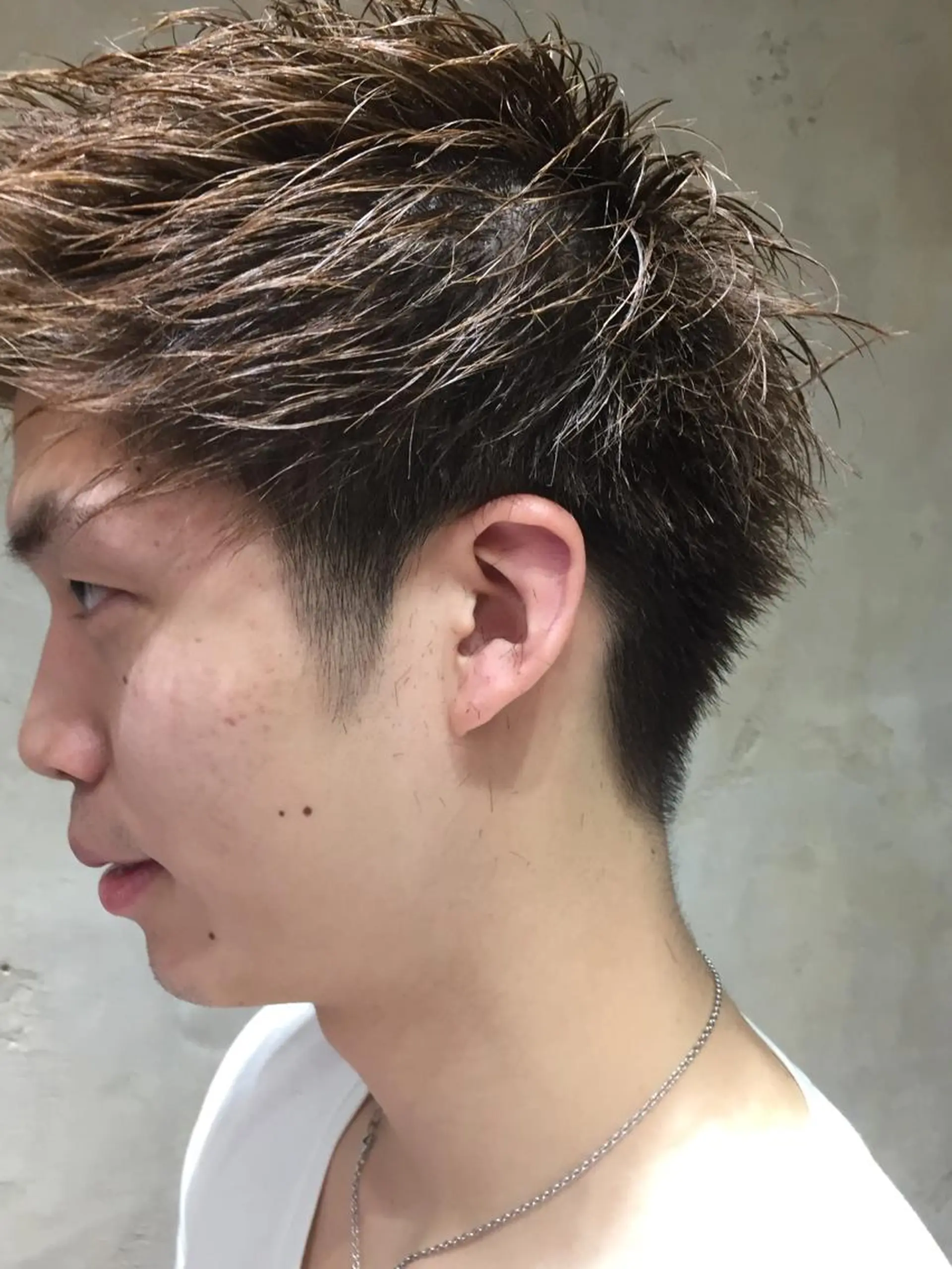 ショート カラー メンズ グラデーションカラー Soleria 田中慎一のヘアスタイル