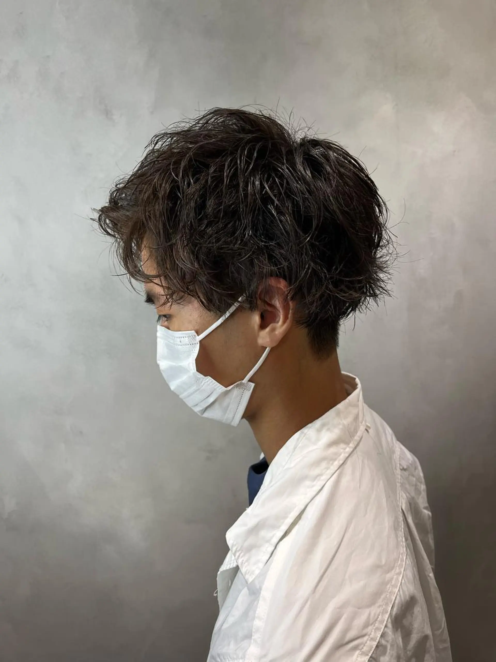 パーマ メンズ 吹田 駿 髪質改善縮毛矯正のヘアスタイル