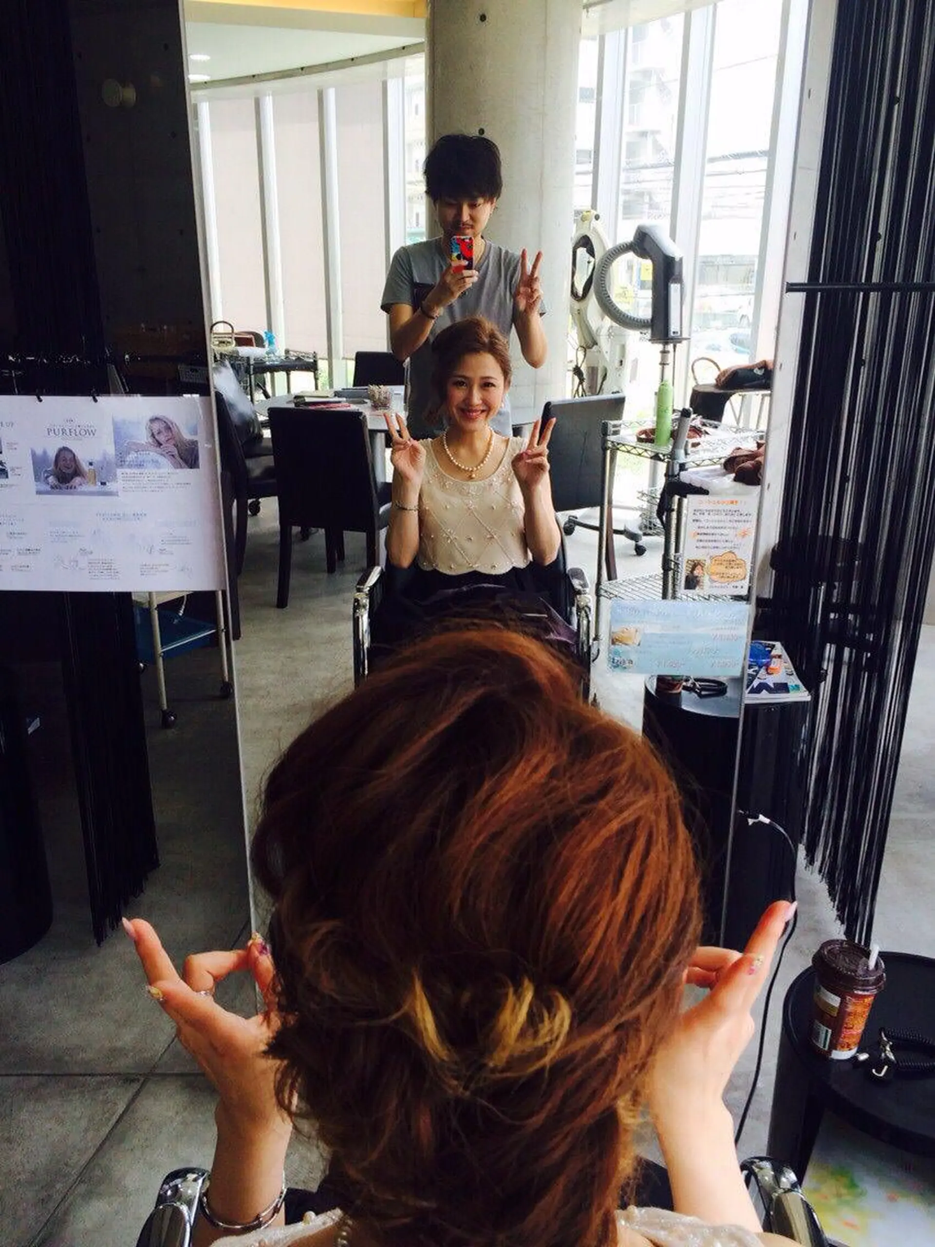 セミロング ロング カラー ヘアアレンジ SUNNY GRACEのヘアスタイル