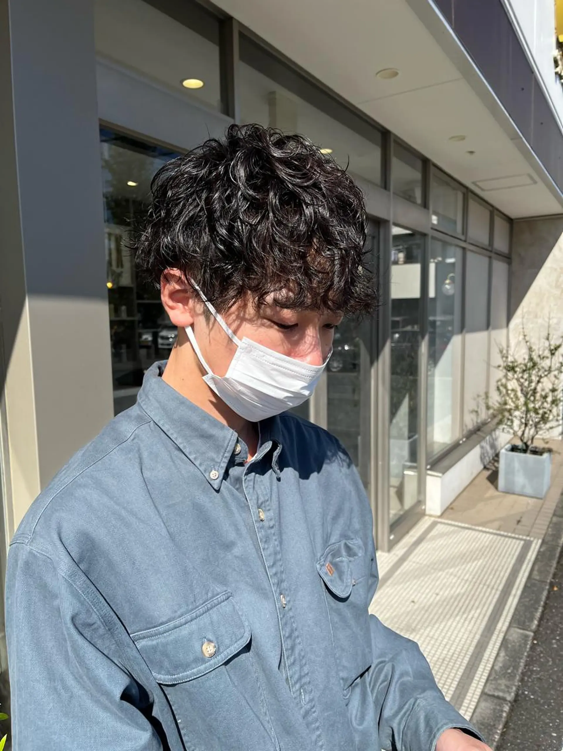 パーマ メンズ 吹田 駿 髪質改善縮毛矯正のヘアスタイル