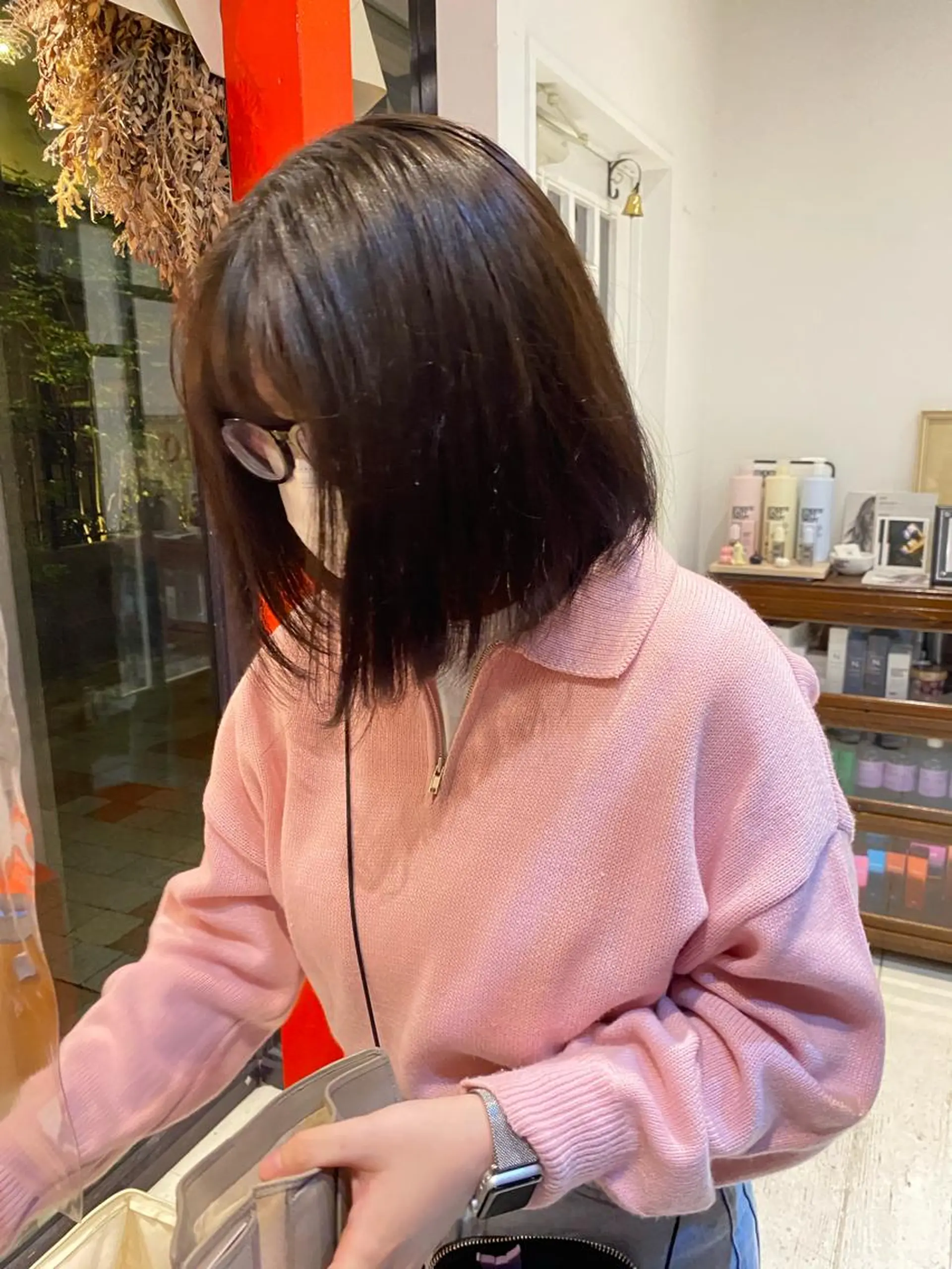 ミディアム カラー 原田 梓未のヘアスタイル