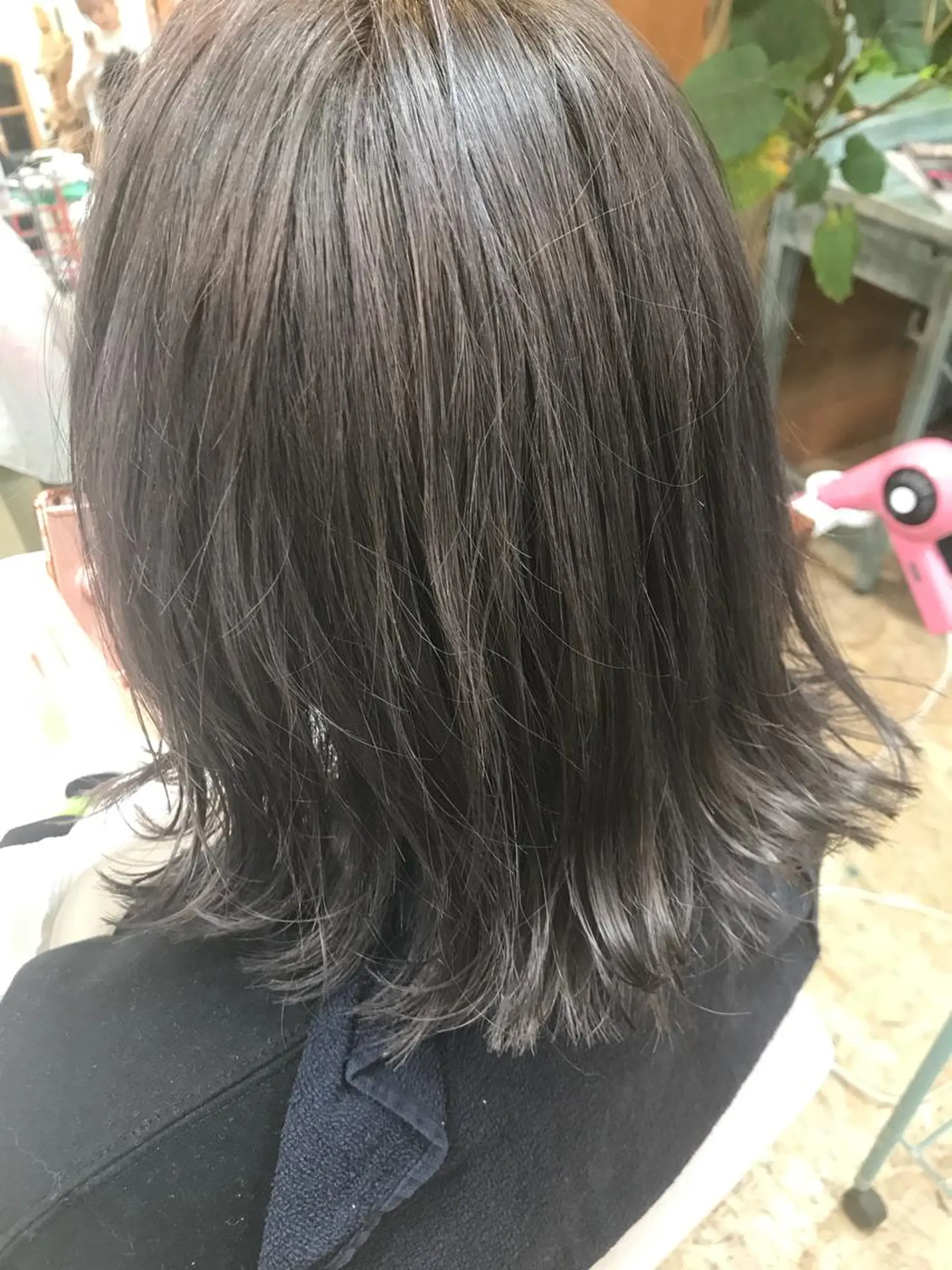 ミディアム カラー ブリーチ ディープラベンダー グレージュ ラベンダーカラー ラベンダーグレージュ 平尾 拓也のヘアスタイル