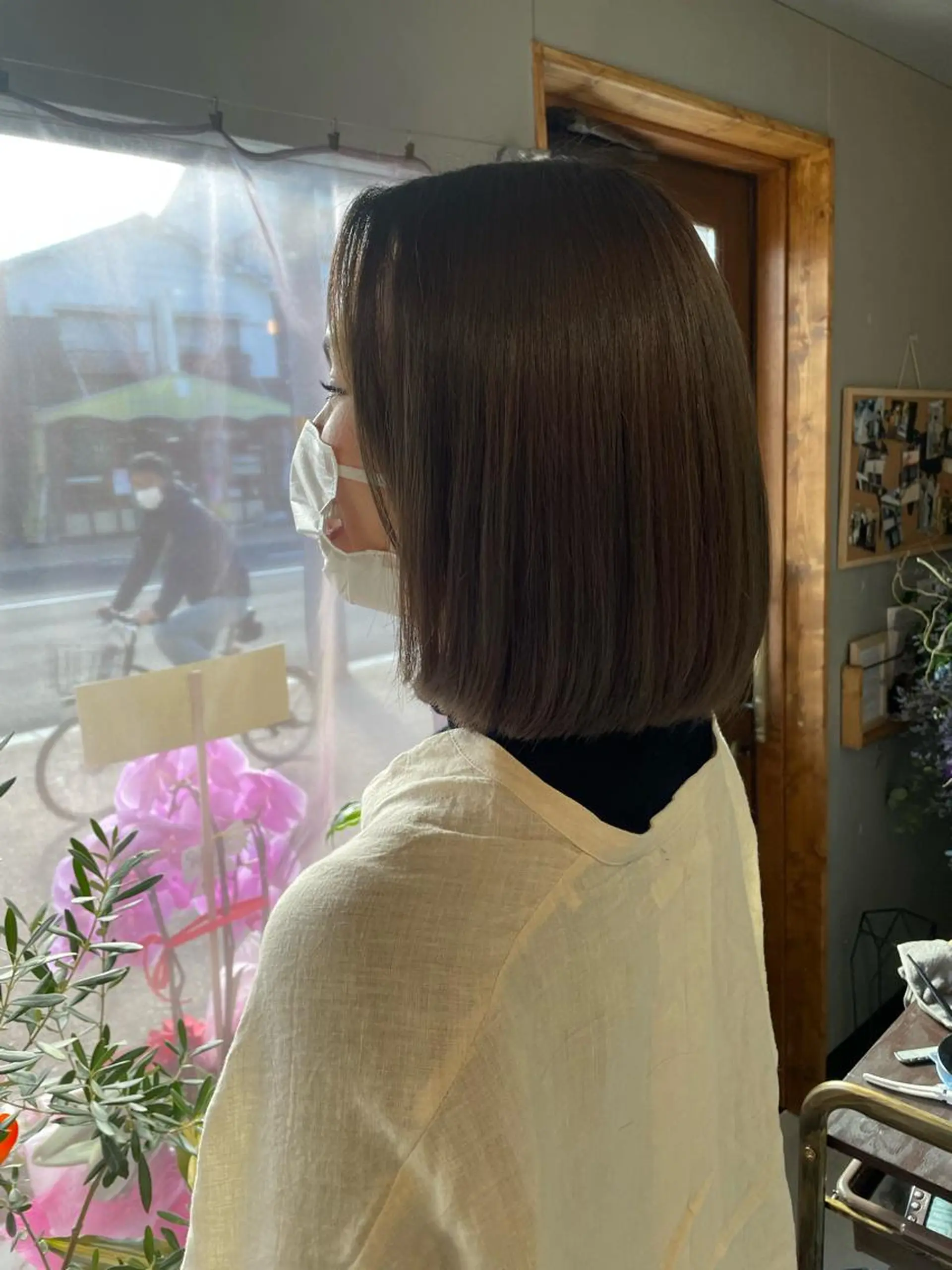 ミディアム 阪本 亜由美のヘアスタイル