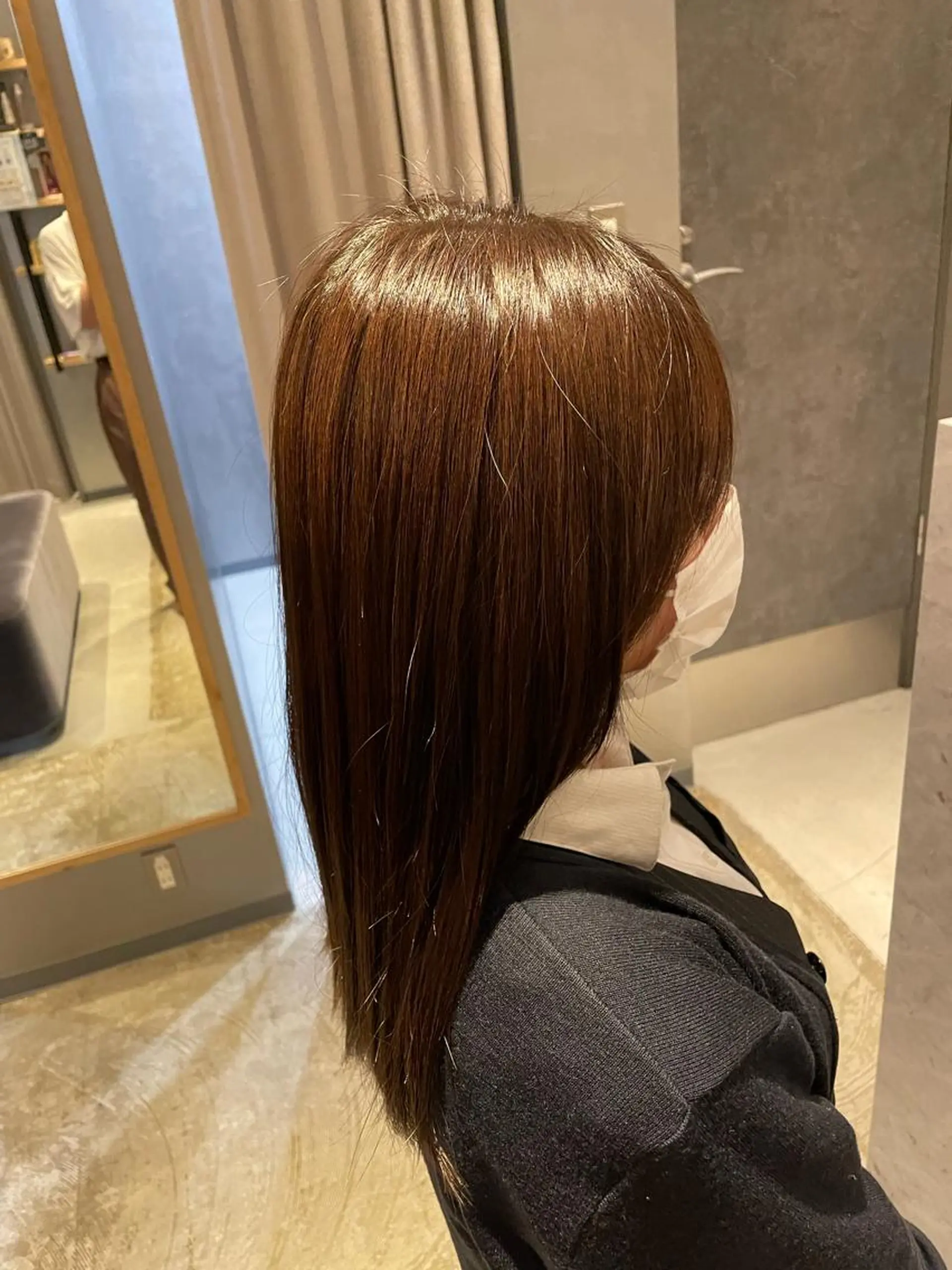 セミロング カラー 上村 颯のヘアスタイル