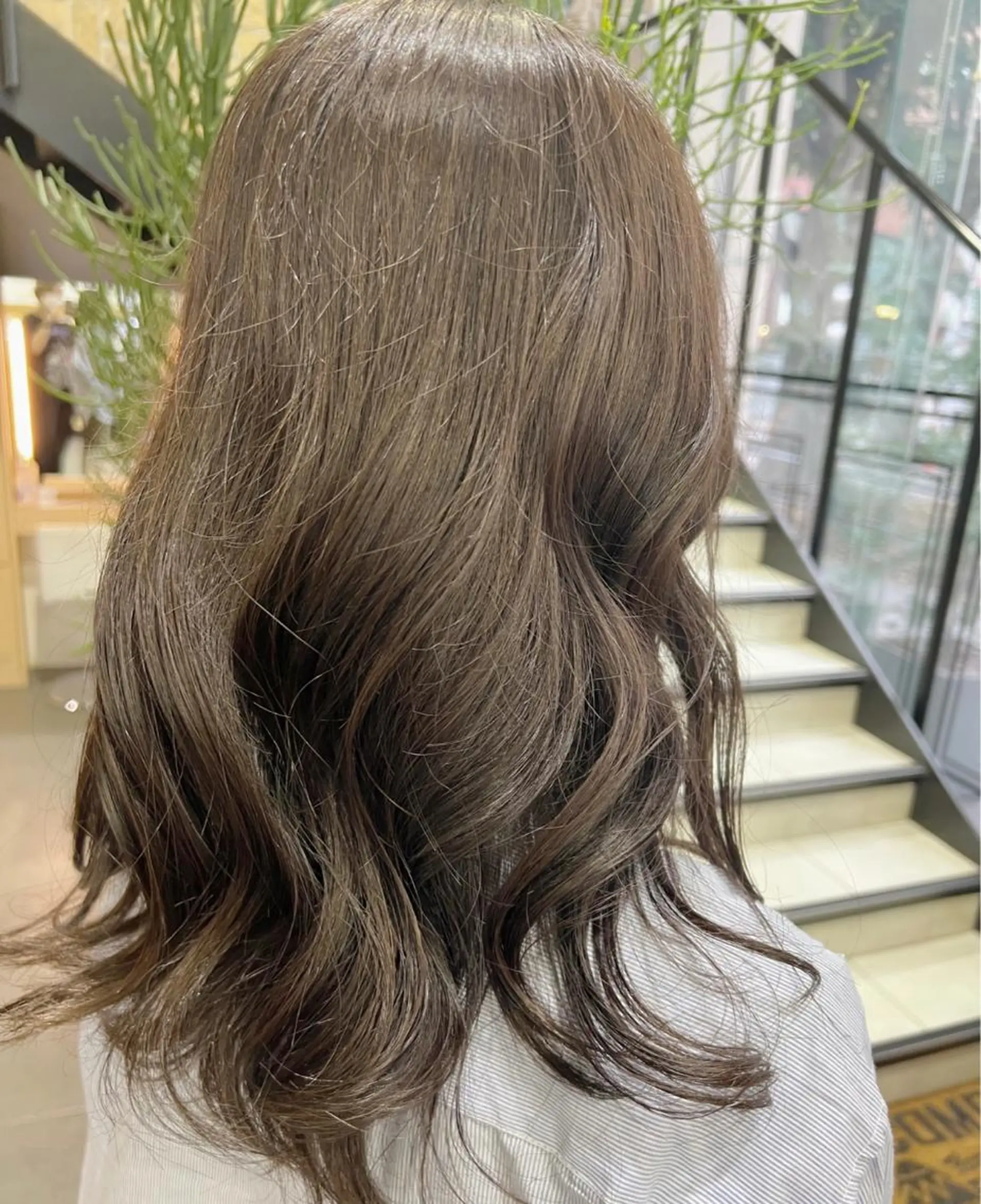 ロング カラー 透明感カラー グレージュ モカグレージュ メンズカット松戸/韓 国/メンズパーマ航太のヘアスタイル