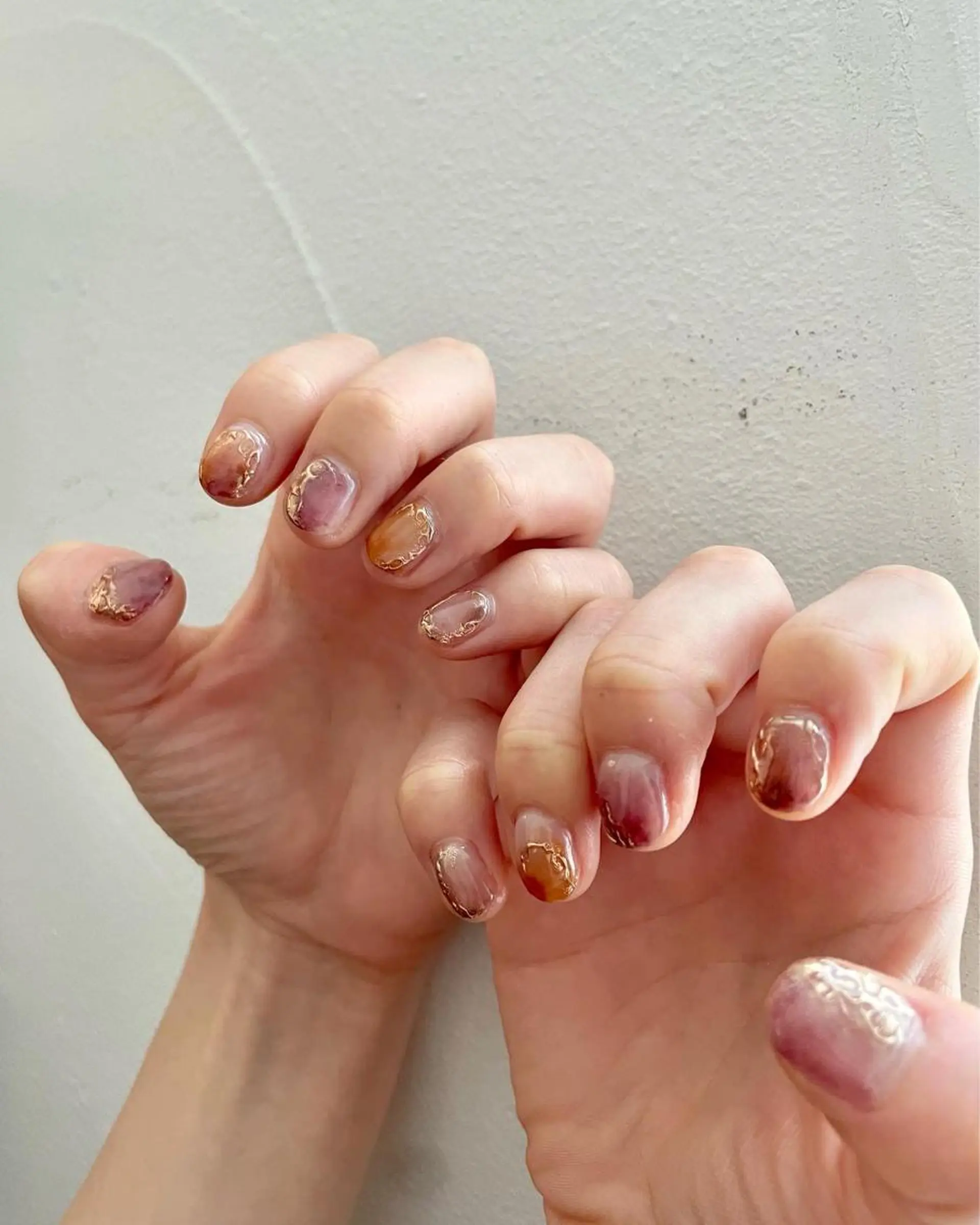 ネイル フットネイル ジェルネイル 韓国ネイル ニュアンスネイル パラジェル 甲府市徳行 🧸prunelleのネイルデザイン