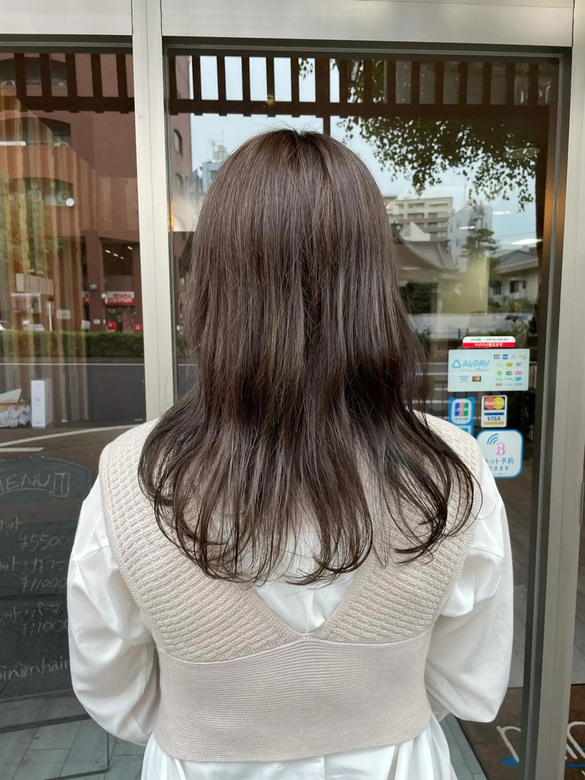 セミロング カラー レイヤー/高橋 みく /池下/千種のヘアスタイル
