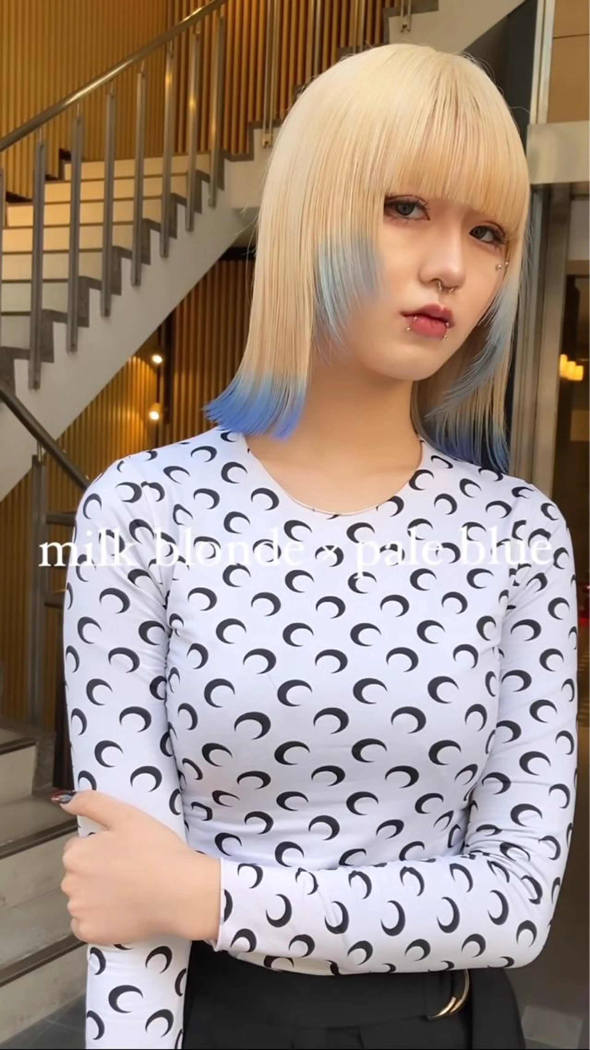 ミディアム カラー Selenehair 三条本店のヘアスタイル