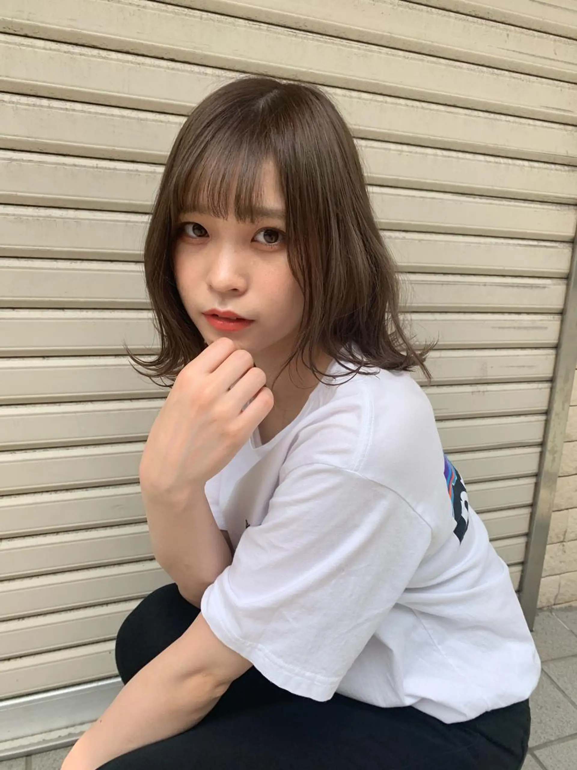 ミディアム 髪質改善/縮毛矯正 ツヤ髪🩷さつきのヘアスタイル